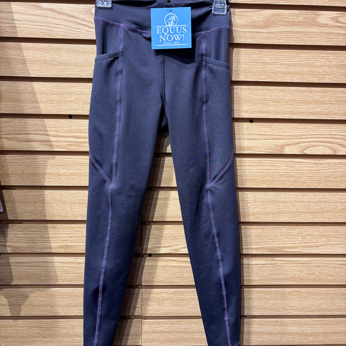 Used Youth Small Grey Riding Sport Tights