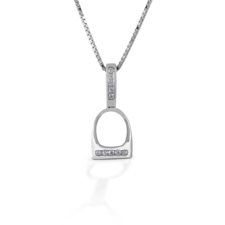 Kelly Herd Sterling Silver Small English Stirrup Necklace - sku to order - 75362