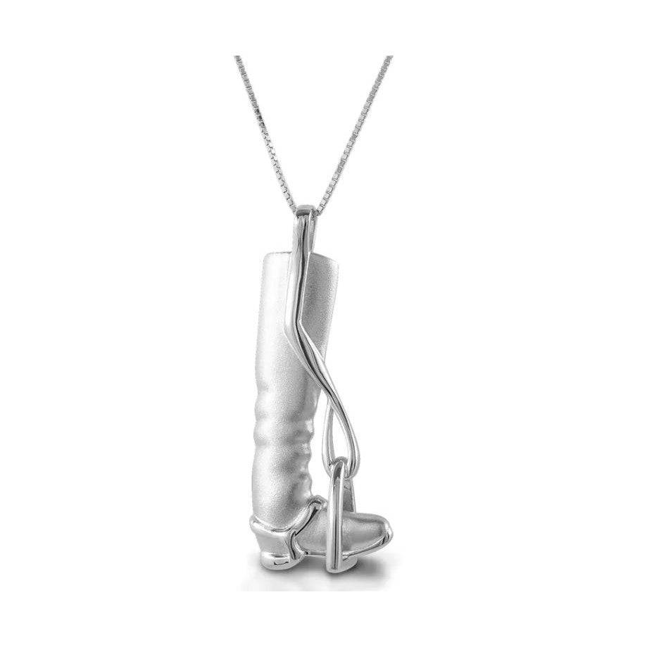 Kelly Herd Large Tall Boot & Stirrup Necklace - sku to order - 104320