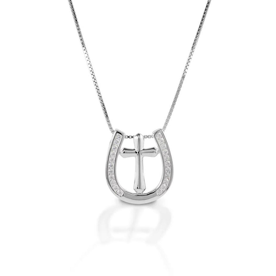 Kelly Herd Small Horseshoe Cross Necklace - sku to order - 82590