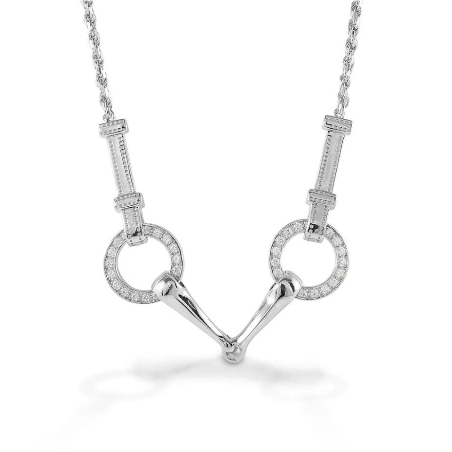 Kelly Herd Sterling Silver Snaffle Bit Necklace - sku to order - 75384