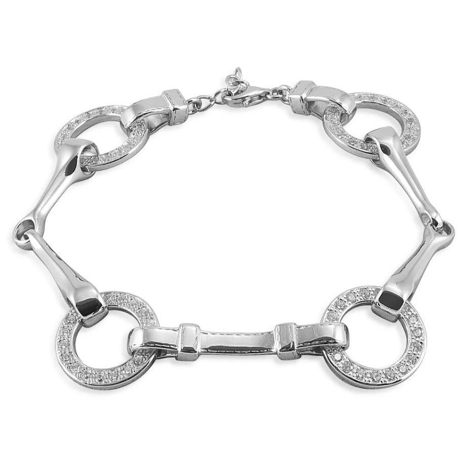 Kelly Herd Sterling Silver Snaffle Bit Bracelet - sku to order - 75385