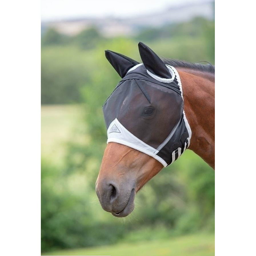 Shires Fine Mesh Fly Mask with Ears - main