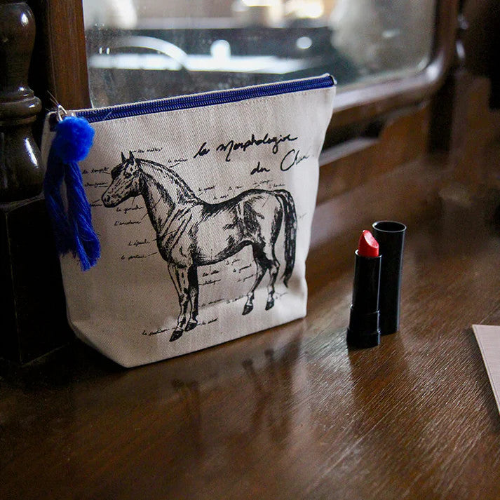 Spiced Equestrian Cheval Makeup Bag - supporting