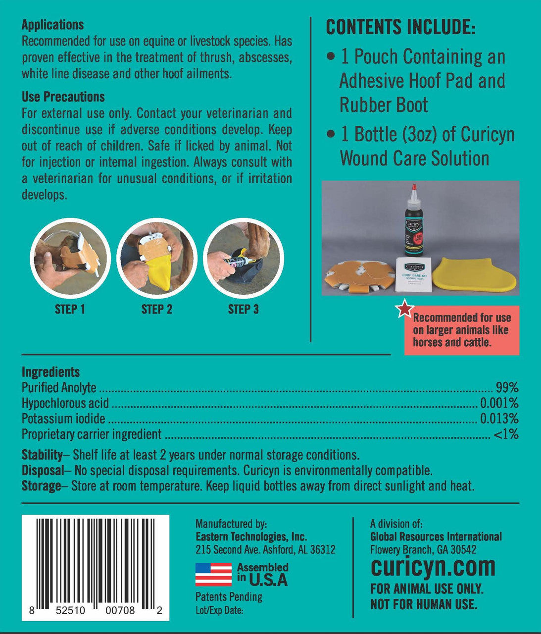 Curicyn Hoof Care Kt - sku to order - 60051639