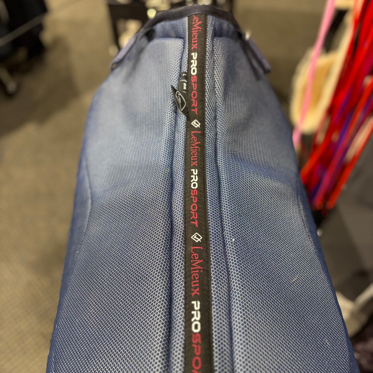 Used Large Navy LeMieux Pro Sport Dressage Saddle Pad