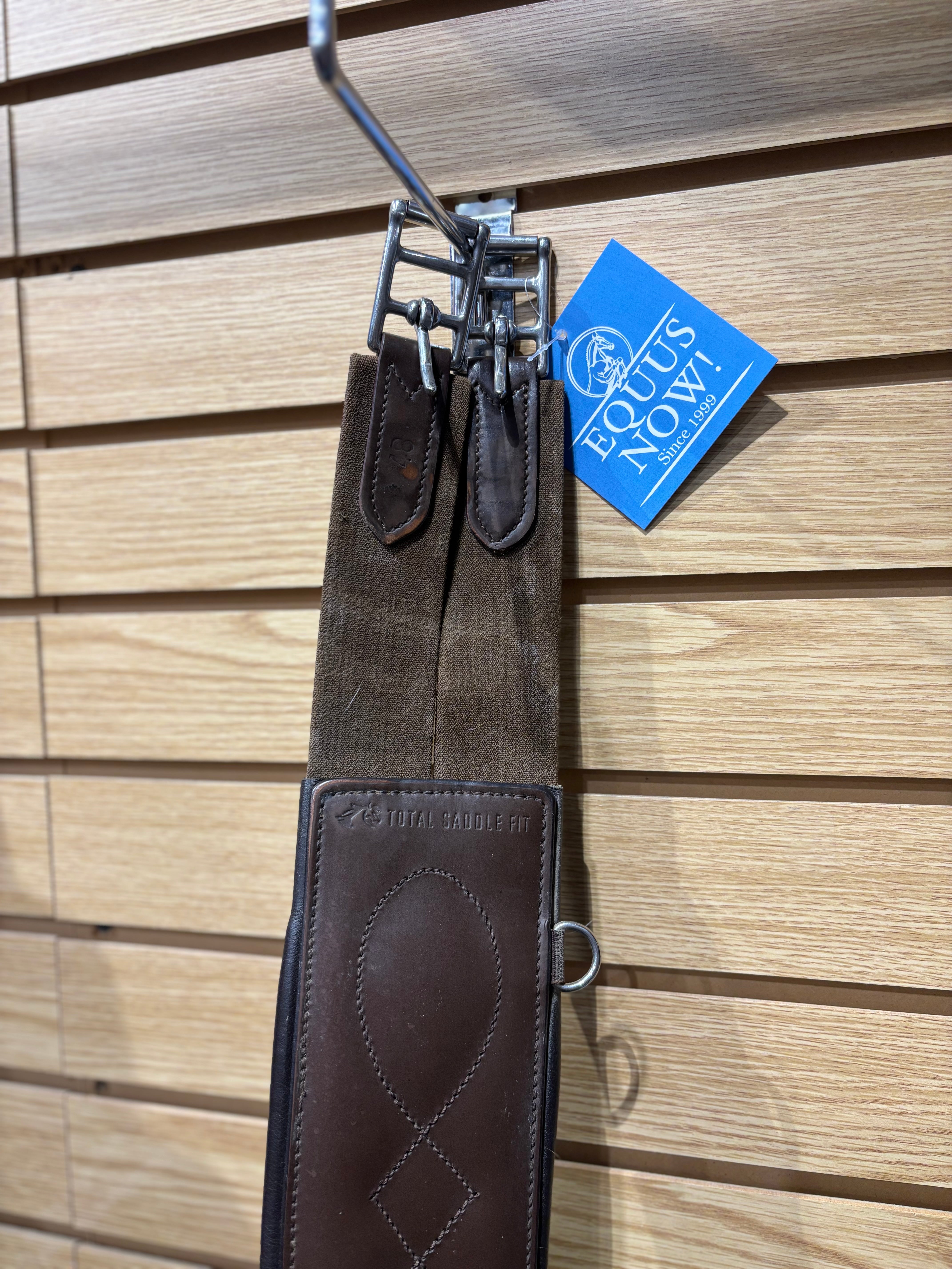 Used 48" Brown Total Saddle Fit Shoulder Relief Girth