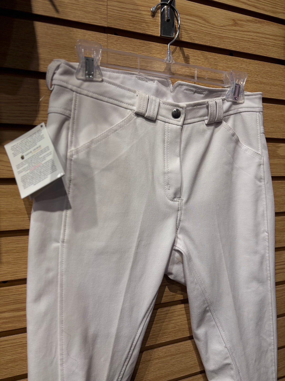 Used Mink Horse of Denmark EU 40 White Full Seat Breeches