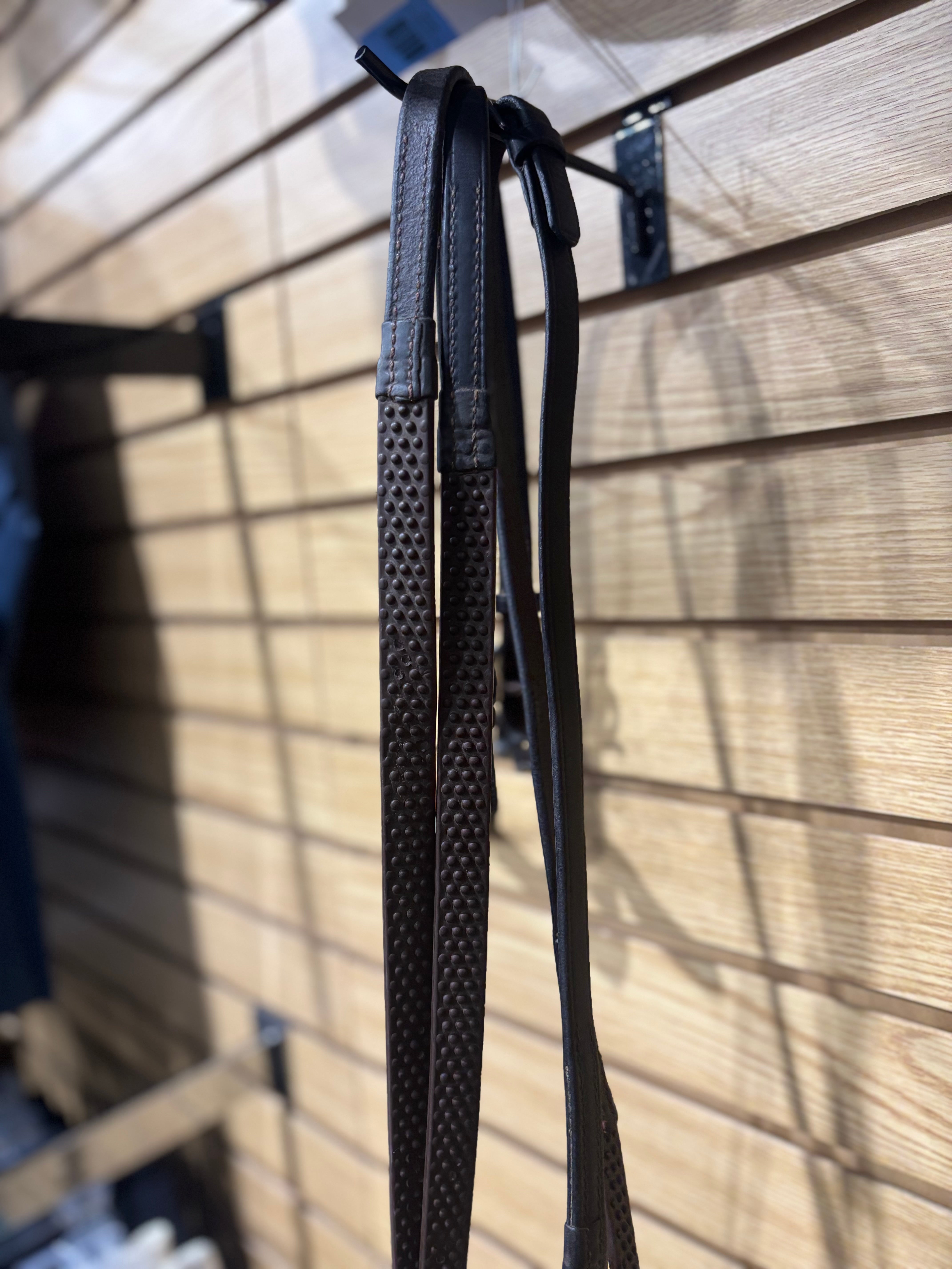 Used Nunn Finer Brown Soft Rubber Reins
