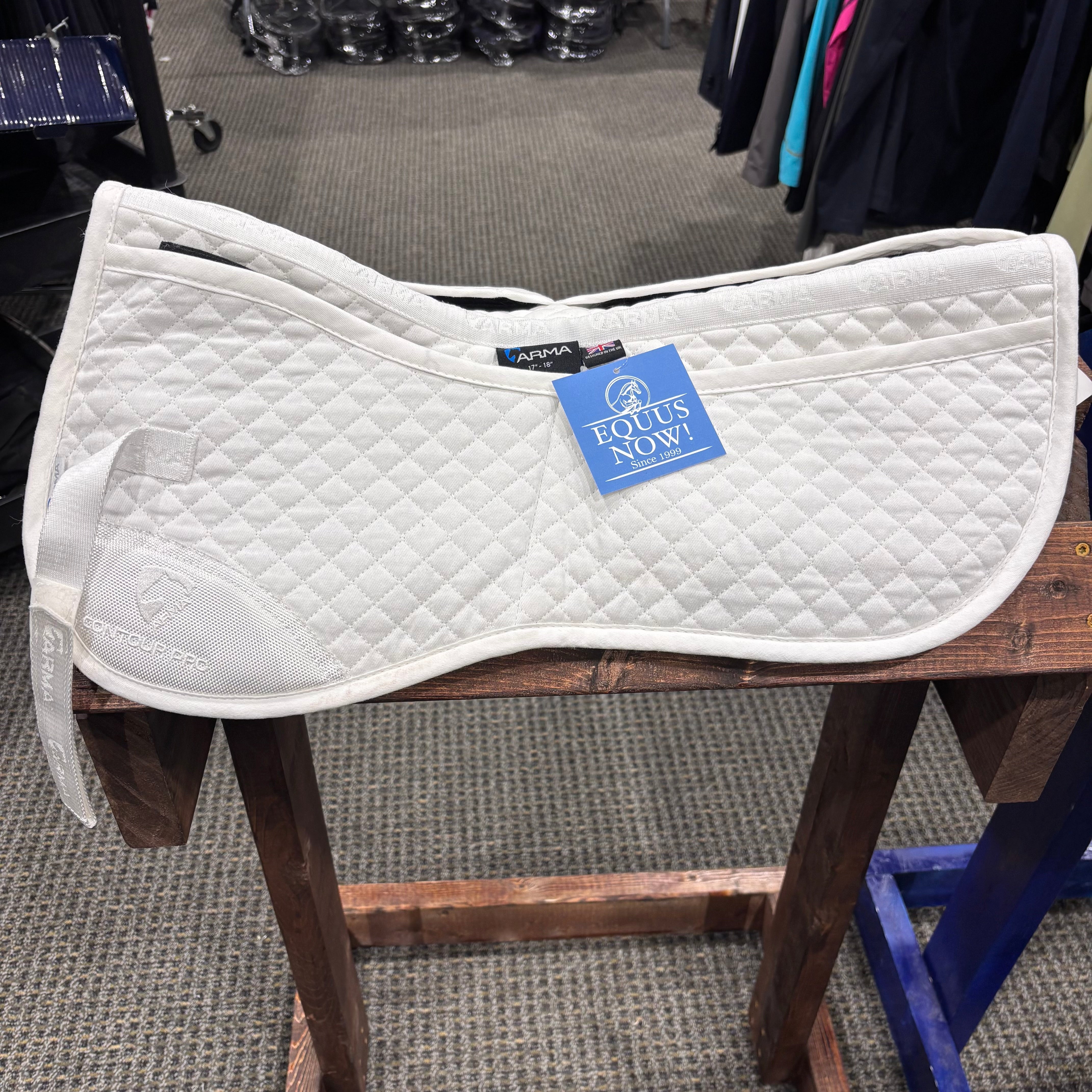 Used 17-18" White ARMA Corrective Half Pad with Shims