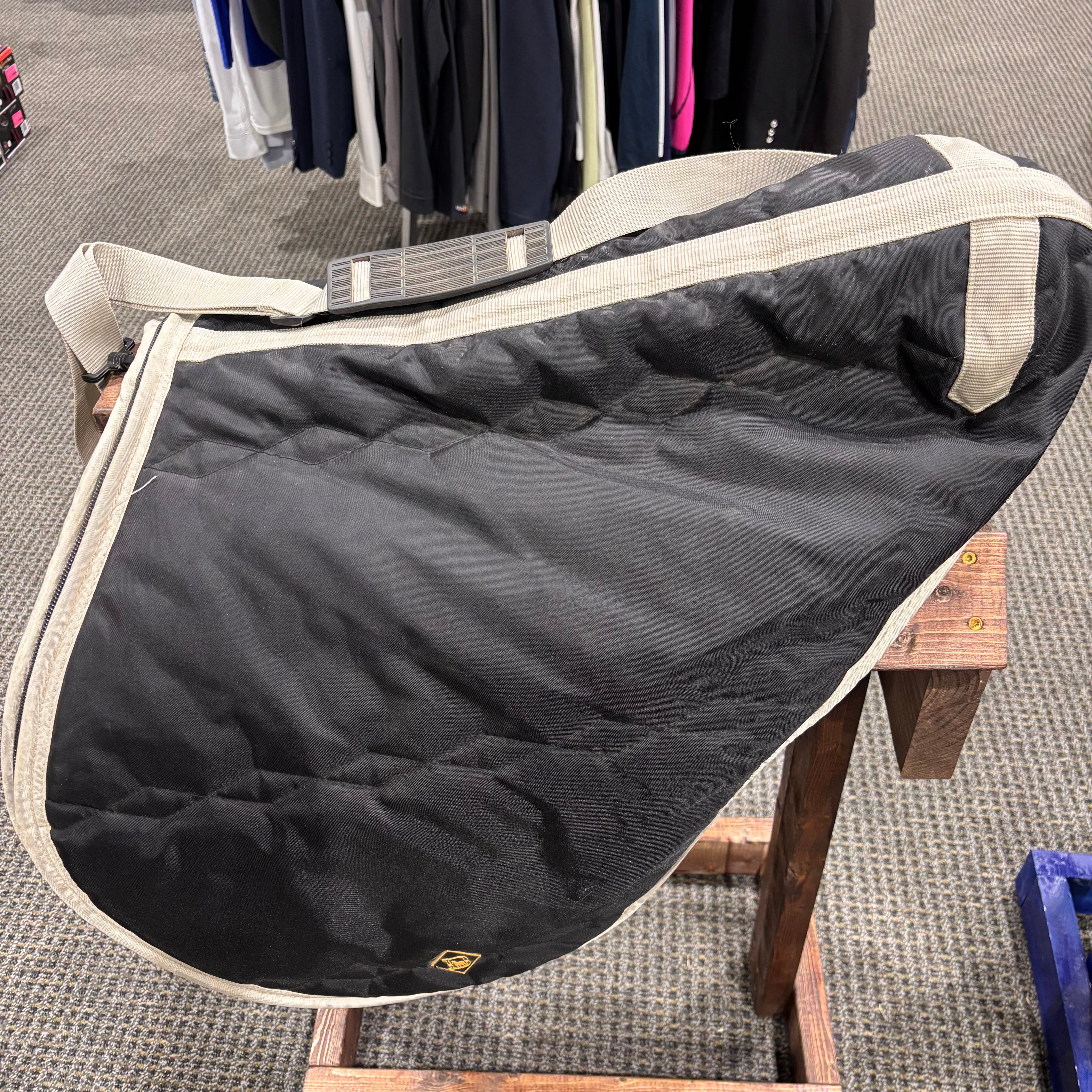 Used Black Saddle Carry Bag