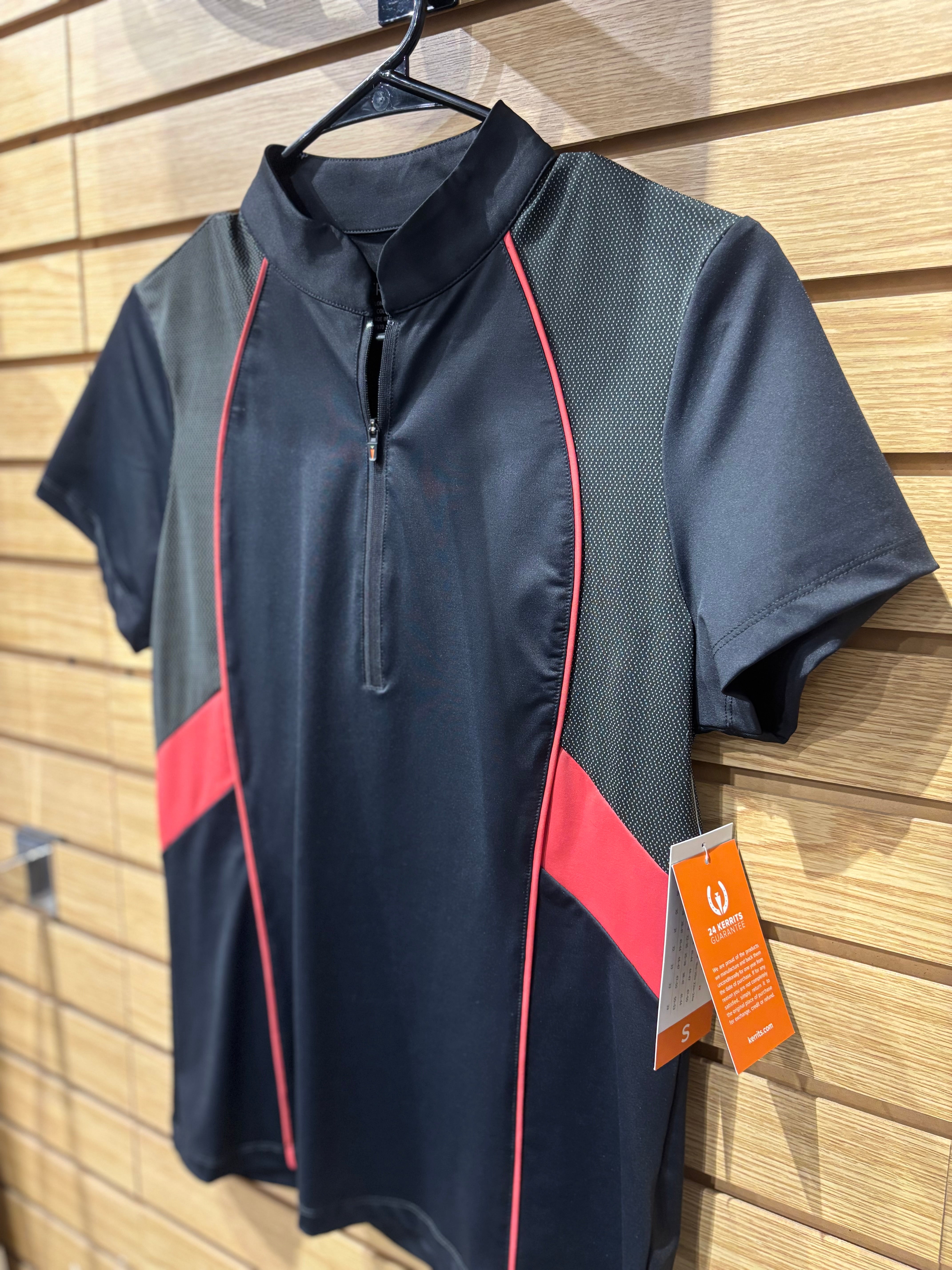 Used Small Black/Orange Kerrits Short Sleeve Shirt