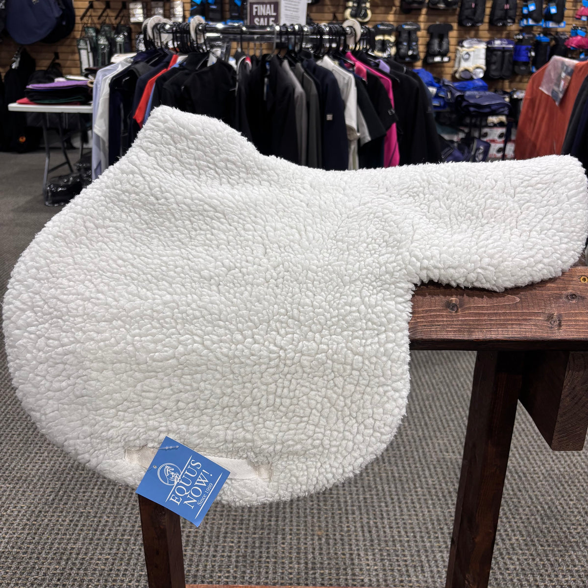 Used Equiline Fleece Shaped Pad White
