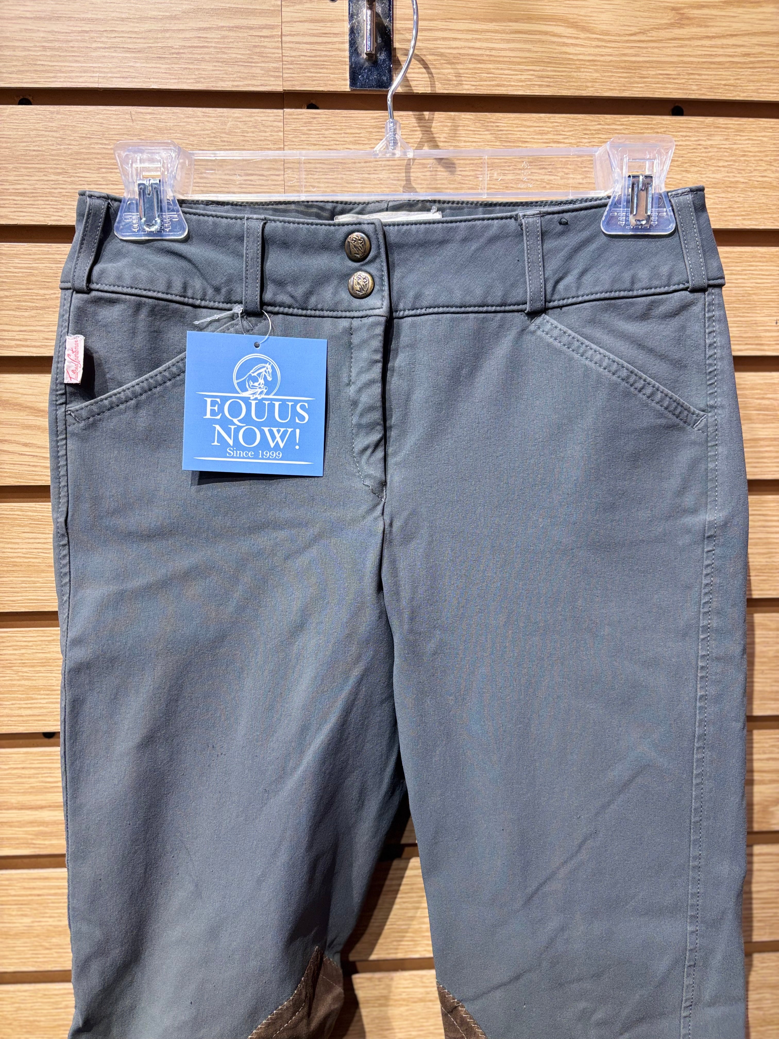 Used 26 Slate Tailored Sportsman Knee Patch Breeches