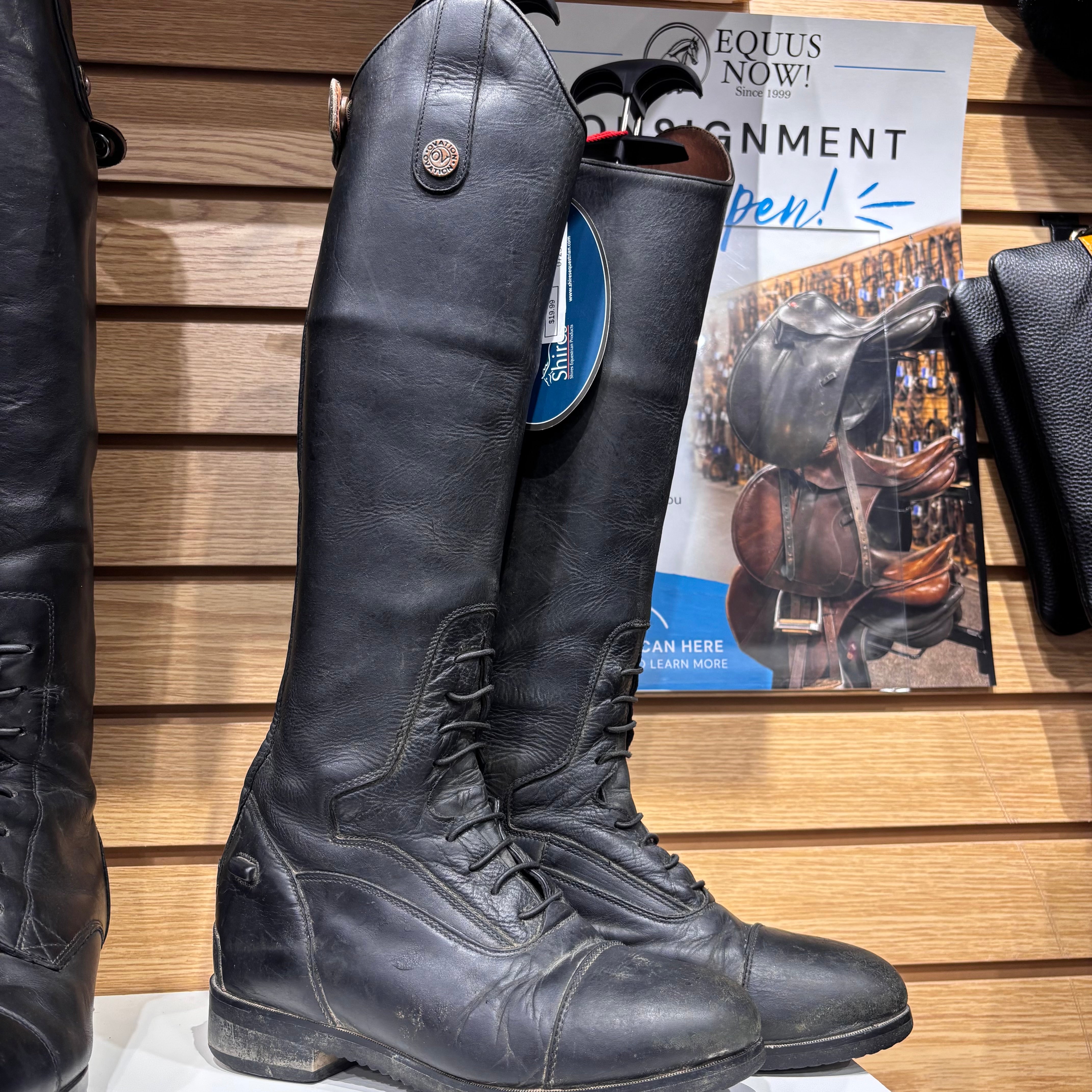Used Childs 4-CRT Black Ovation Flex Sport Tall Boots