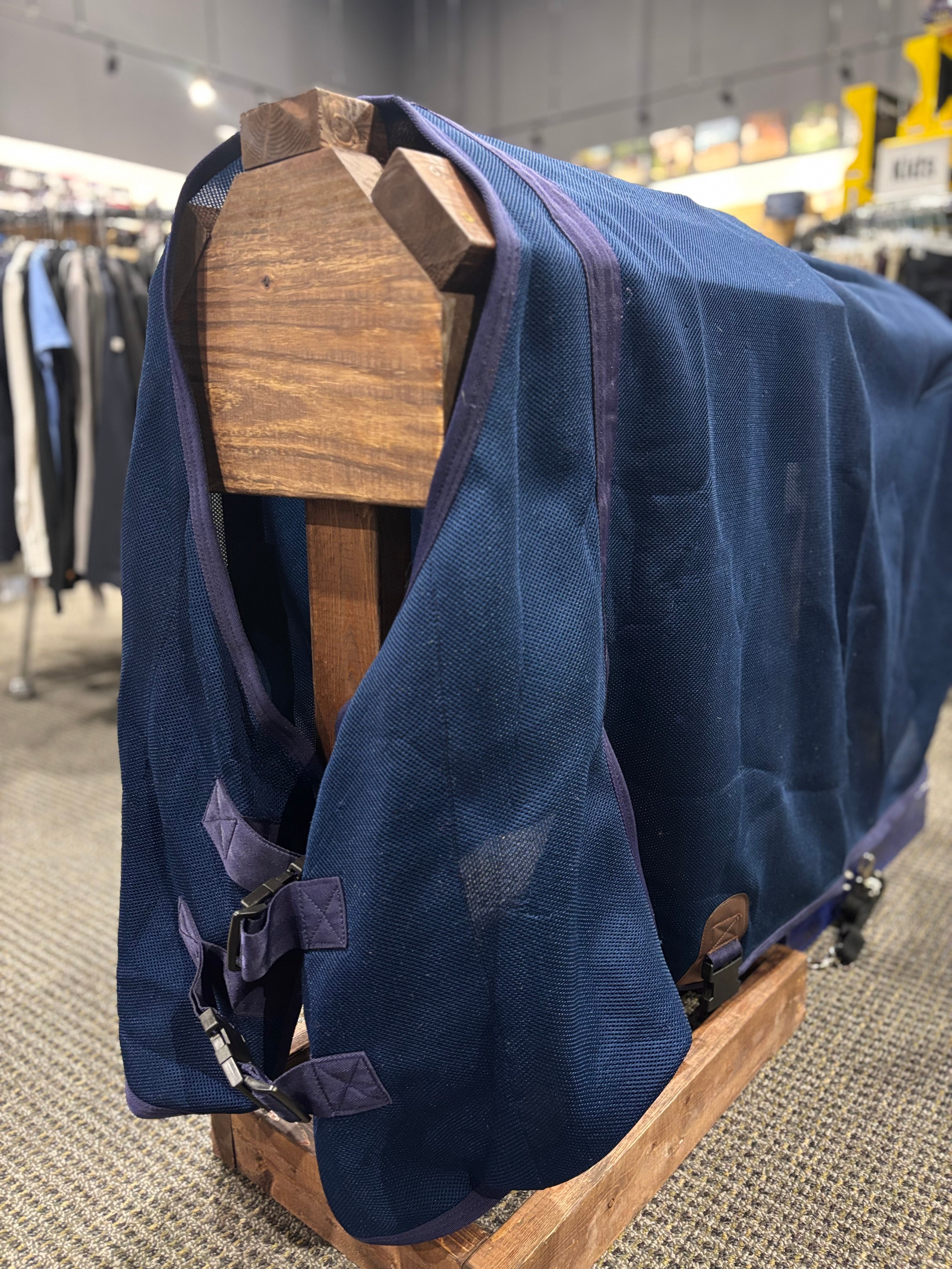 Used 74" Navy Dress Sheet