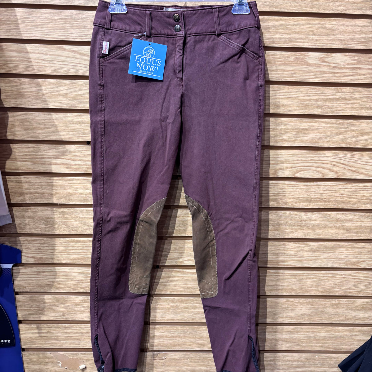 Used 26 Plum Tailored Sportsman Knee Patch Breeches