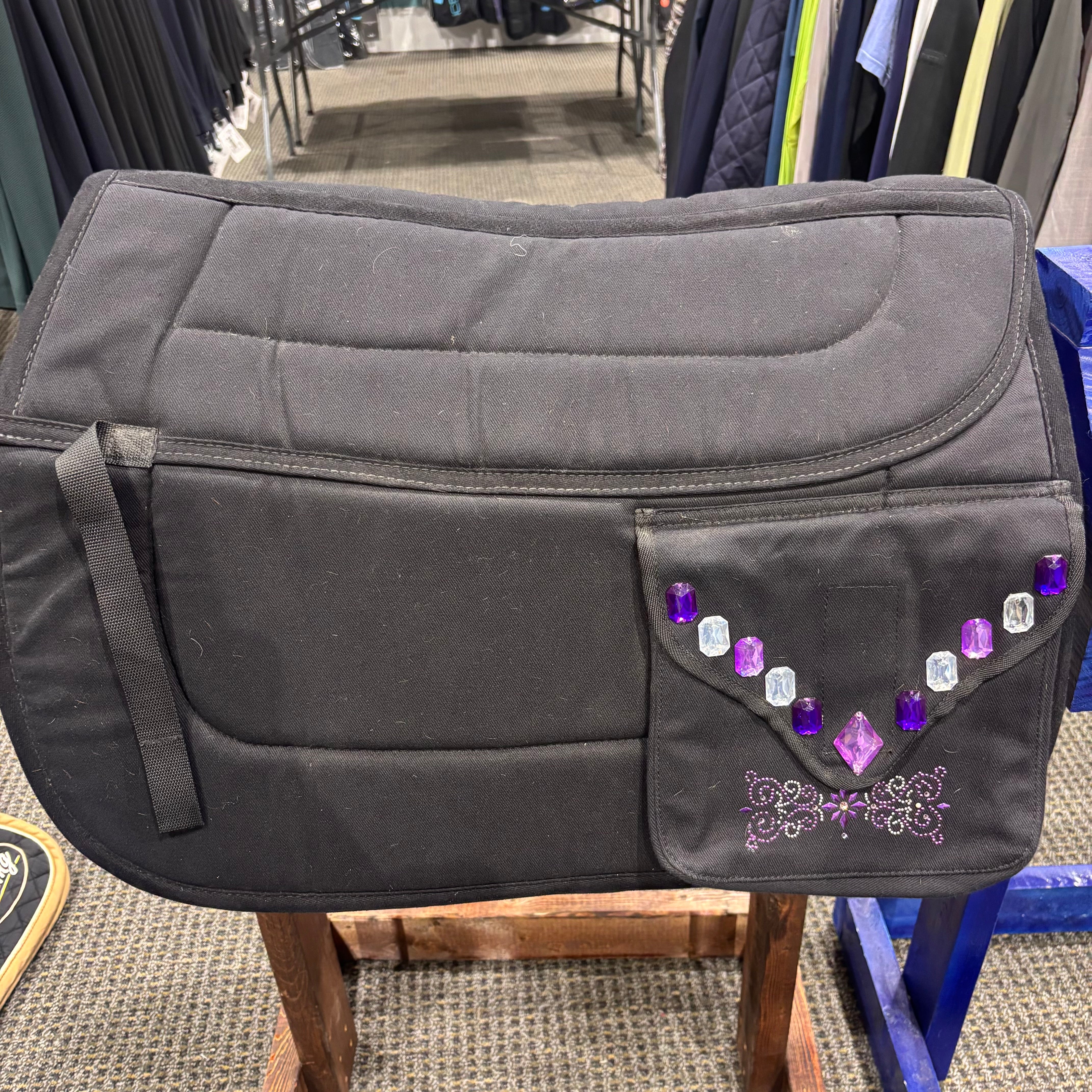Used English Trail Saddle Pad with Gems