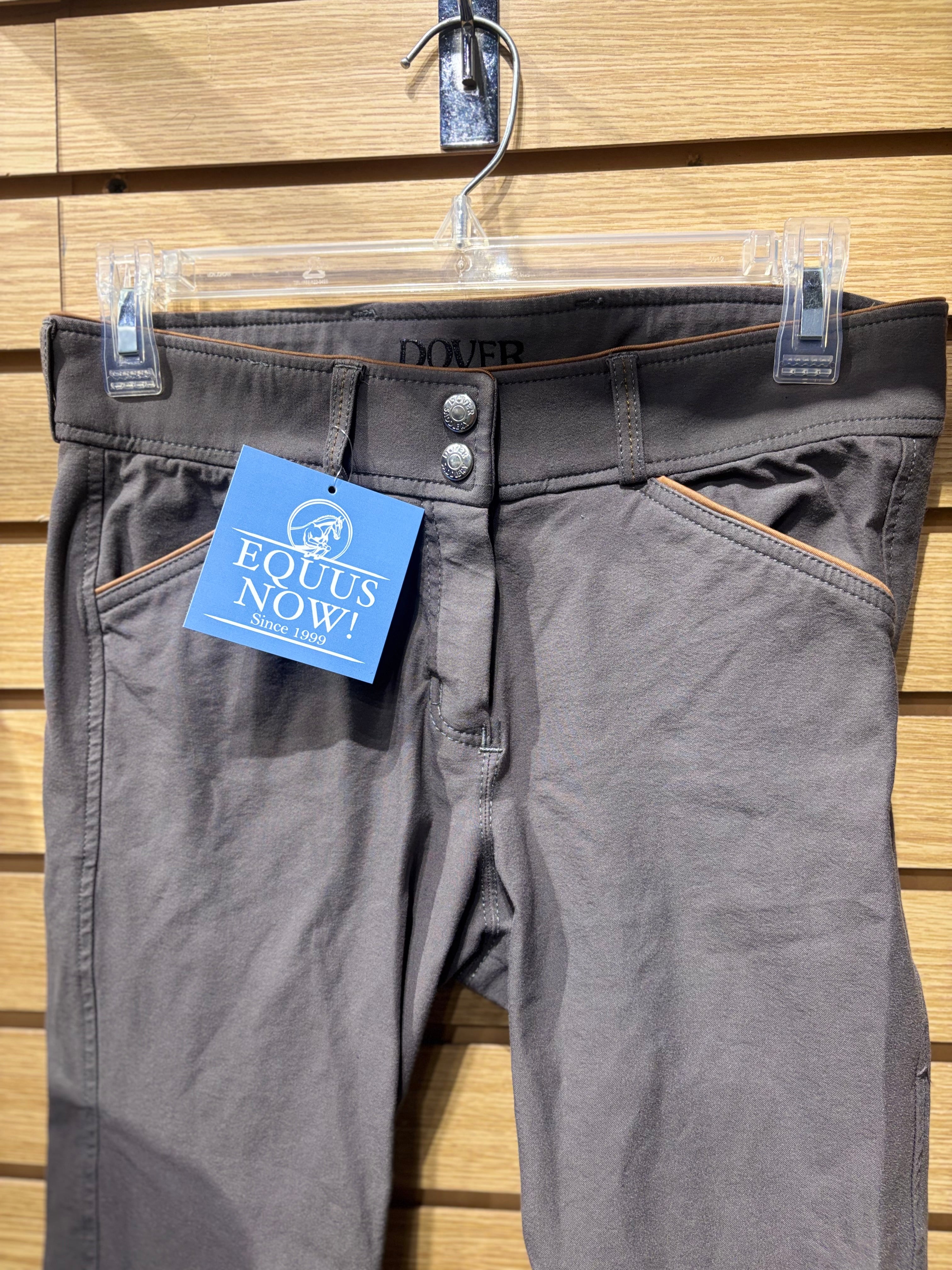 Used 26 Grey Dover Knee Patch Breeches