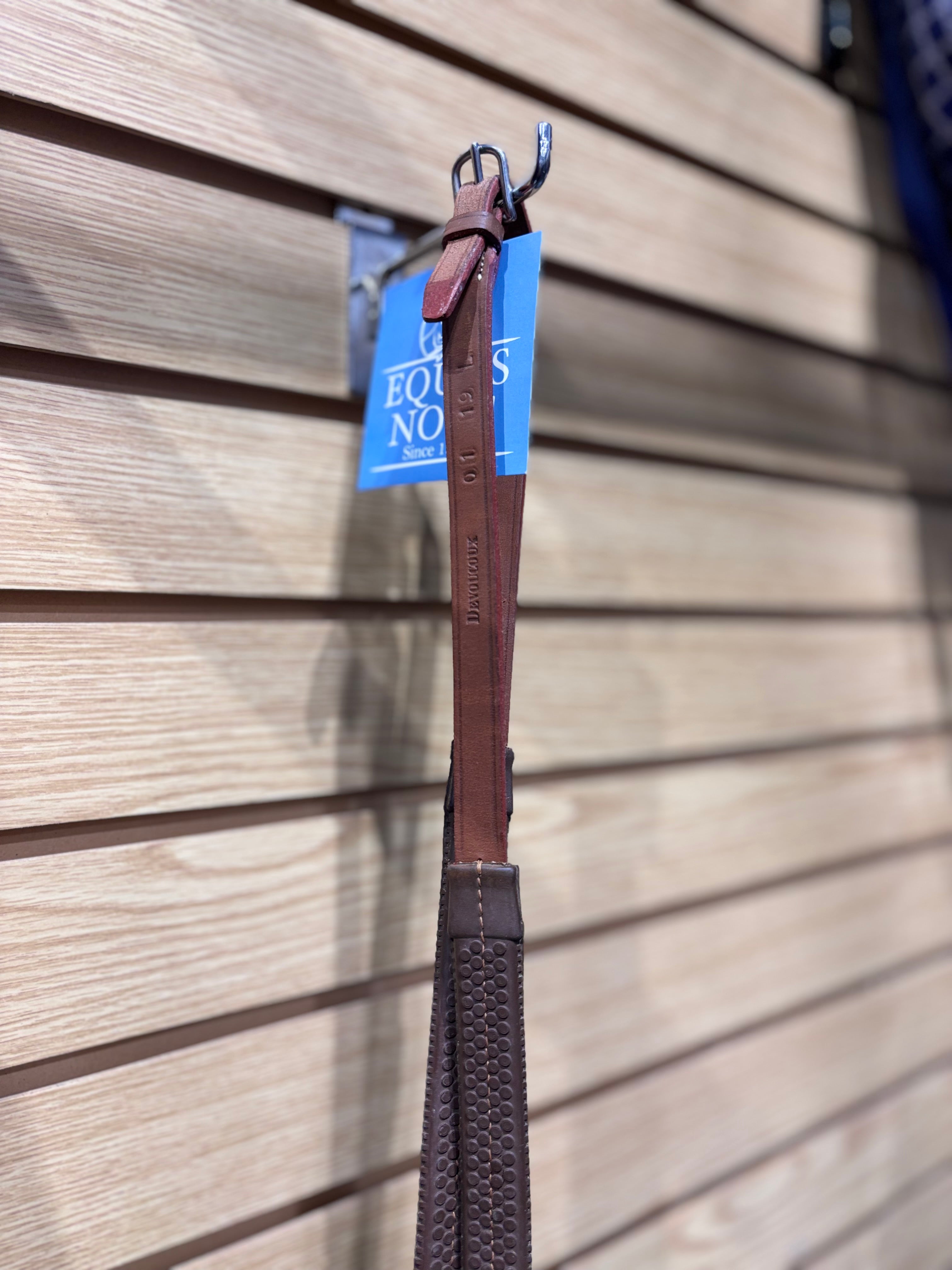 Used 56" Devoucoux Brown Rubber Reins