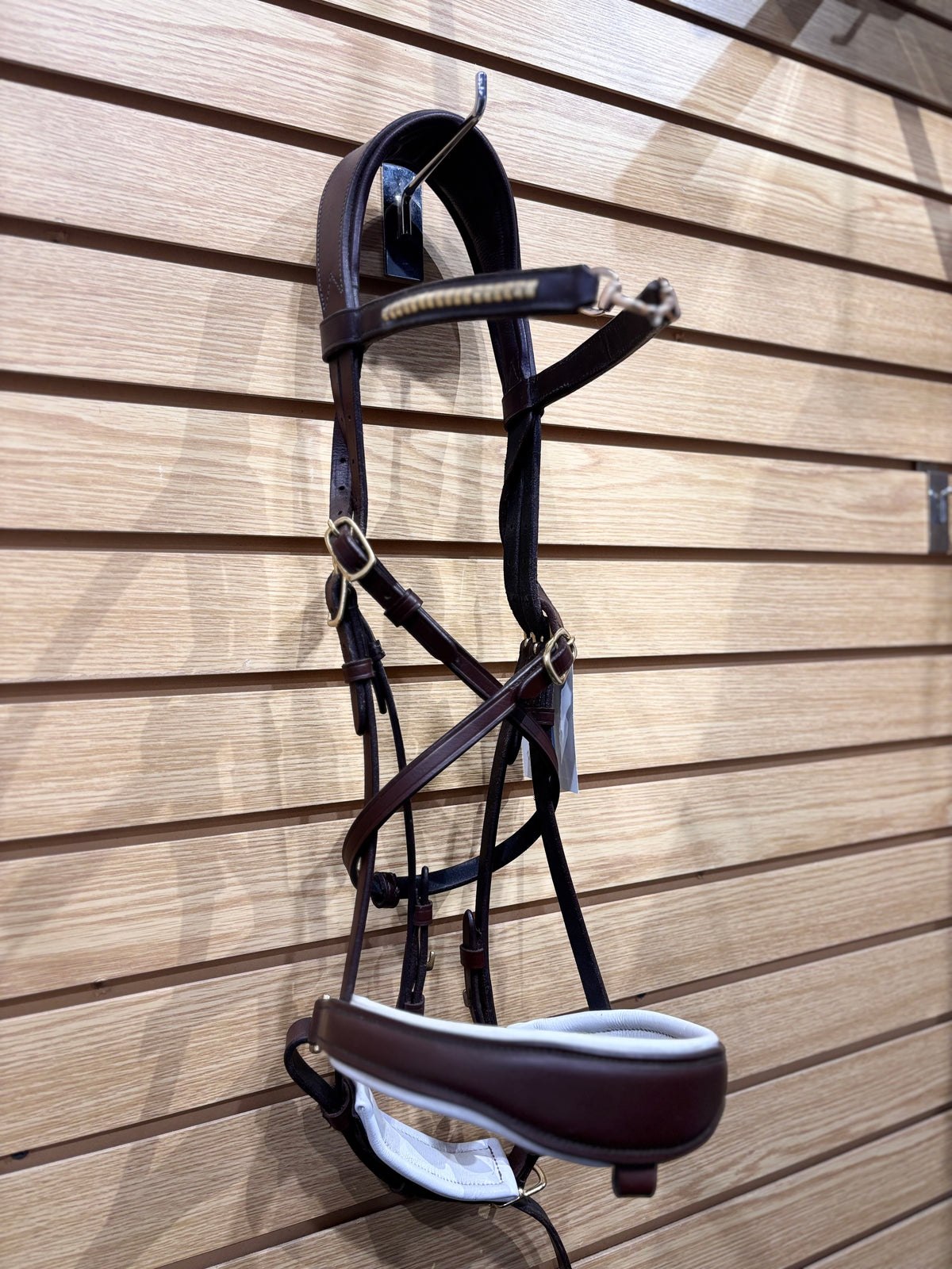 Used Brown Padded Amiko Dressage Bridle