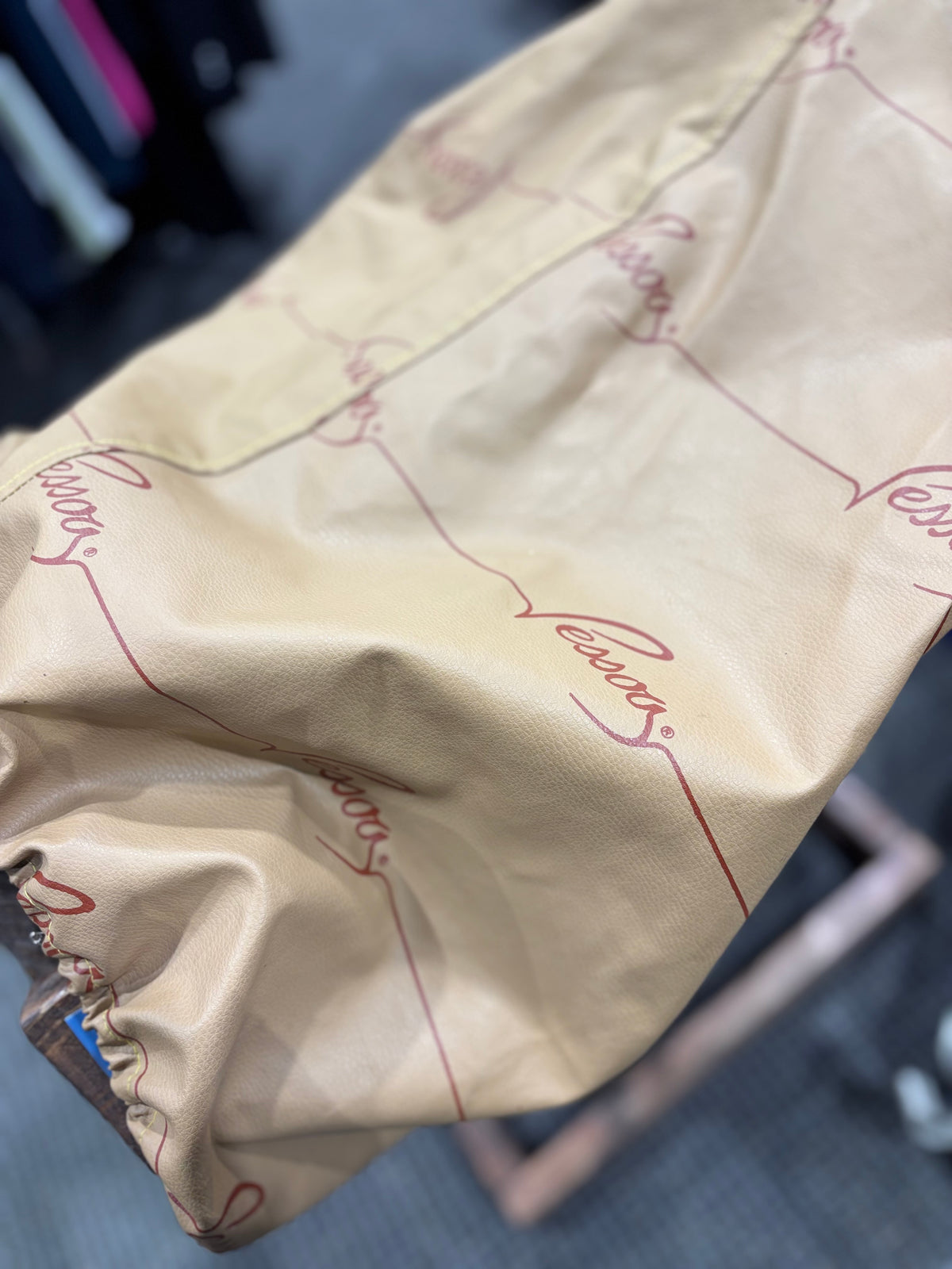 Used Brown Pessoa Leather Saddle Cover
