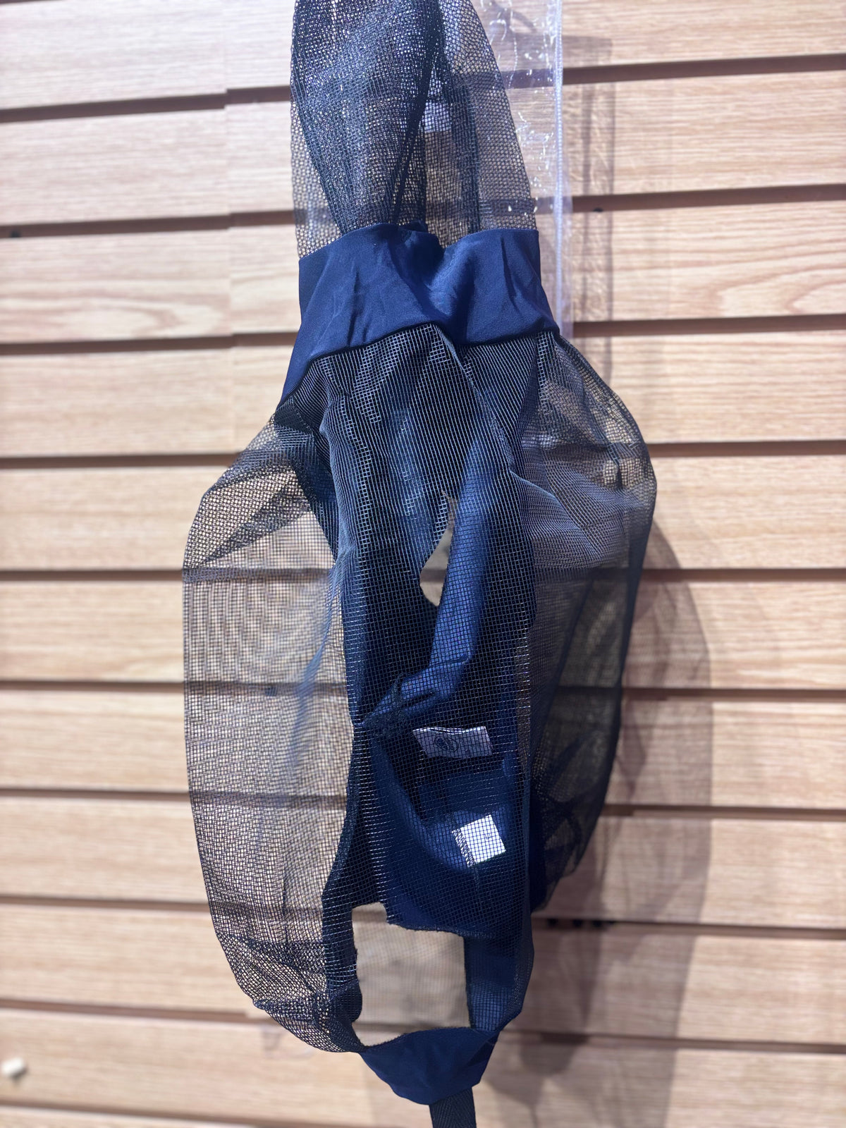 Used Full Navy Weatherbeeta Comfitec Stretch Fly Mask With Ears