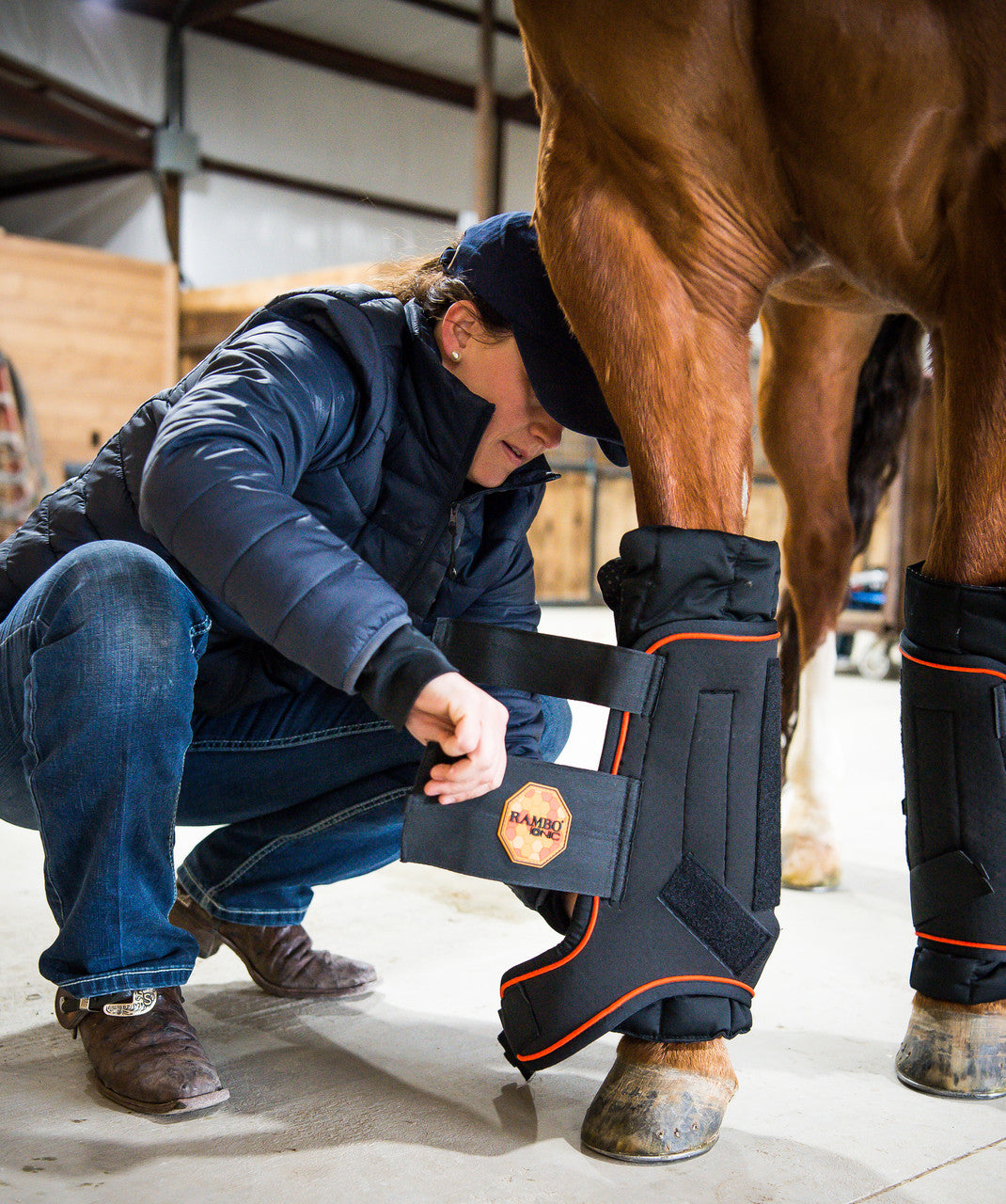 Horseware Rambo Ionic Stable Boots - supporting