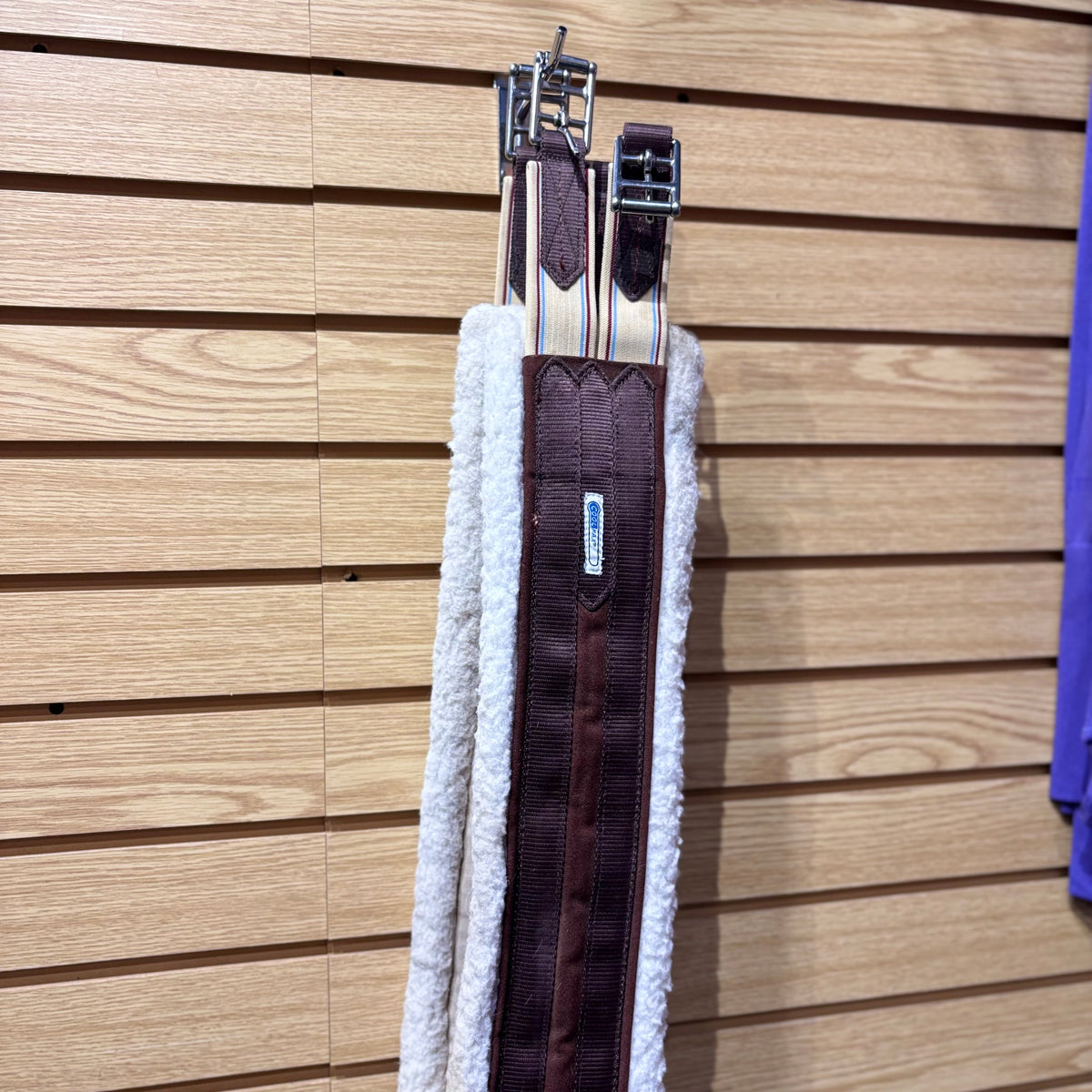 Used 56" Brown Lettia Coolmax Fleece Girth