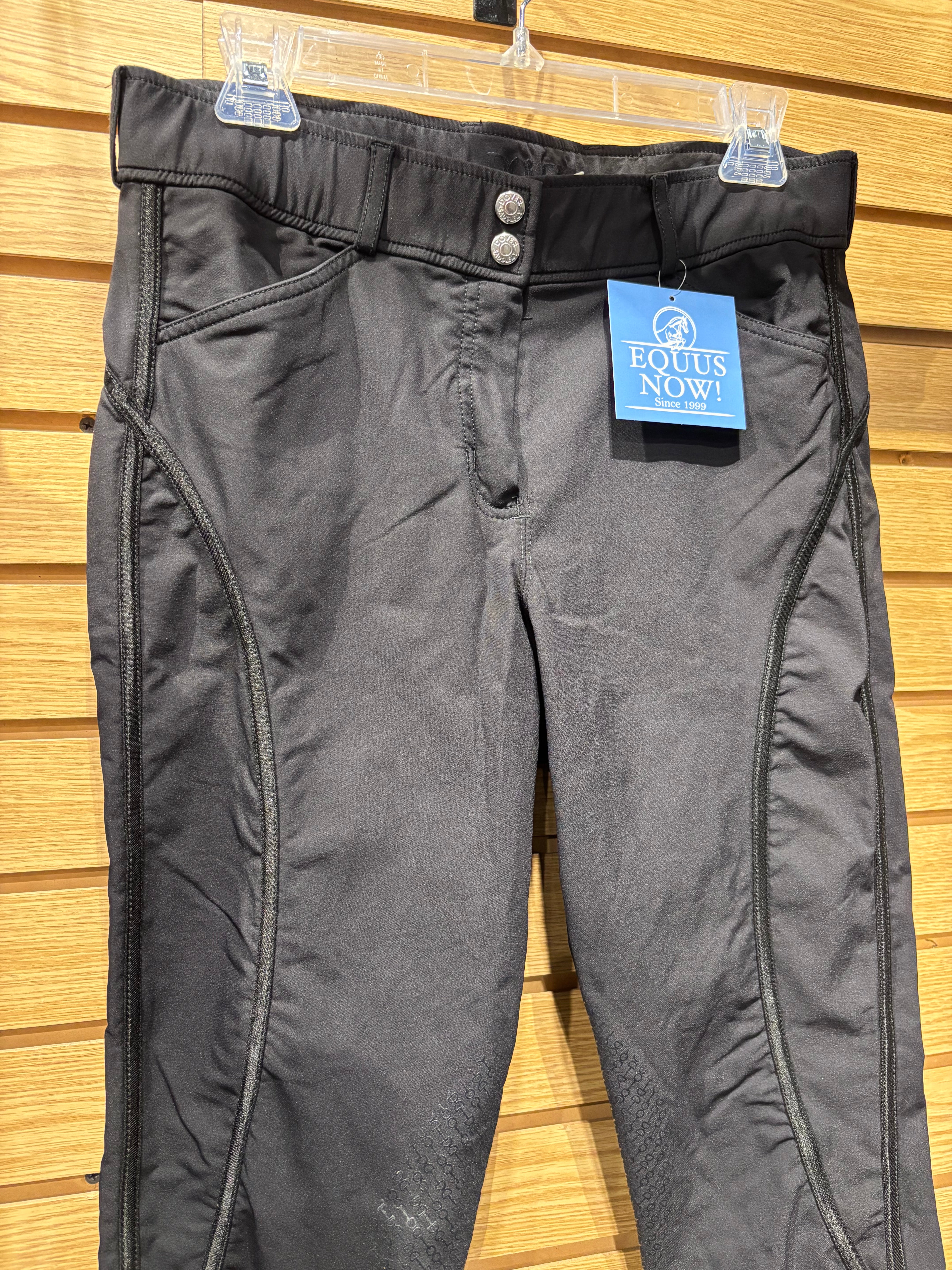 Used Dover Knee Patch Black Breeches 30