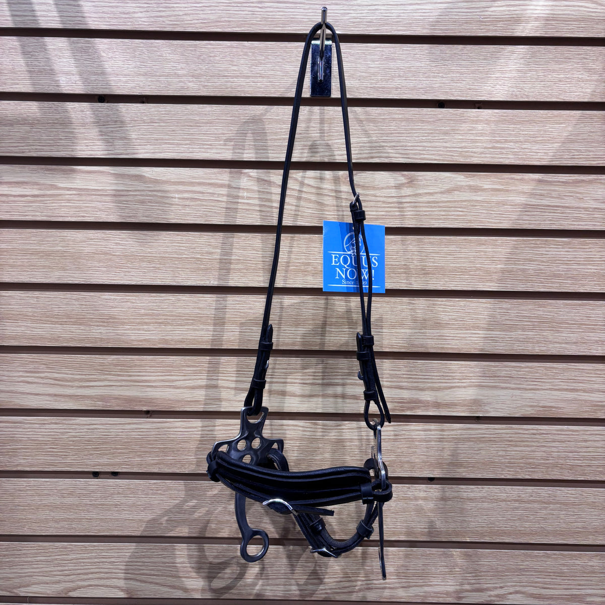 Used Full Black Hackamore Padded Noseband
