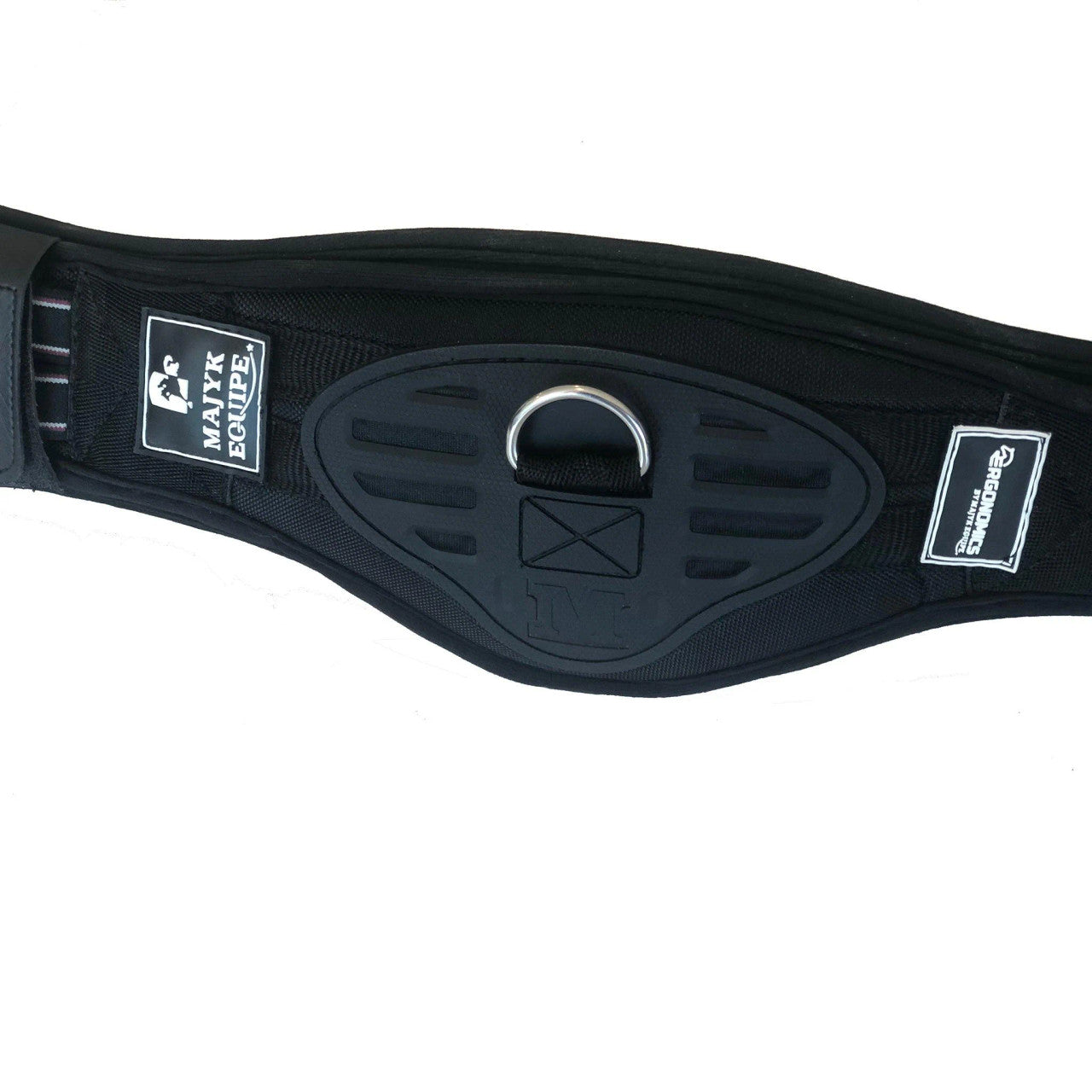 Majyk Equipe Ergonomics Spur Saver Dressage Girth - supporting