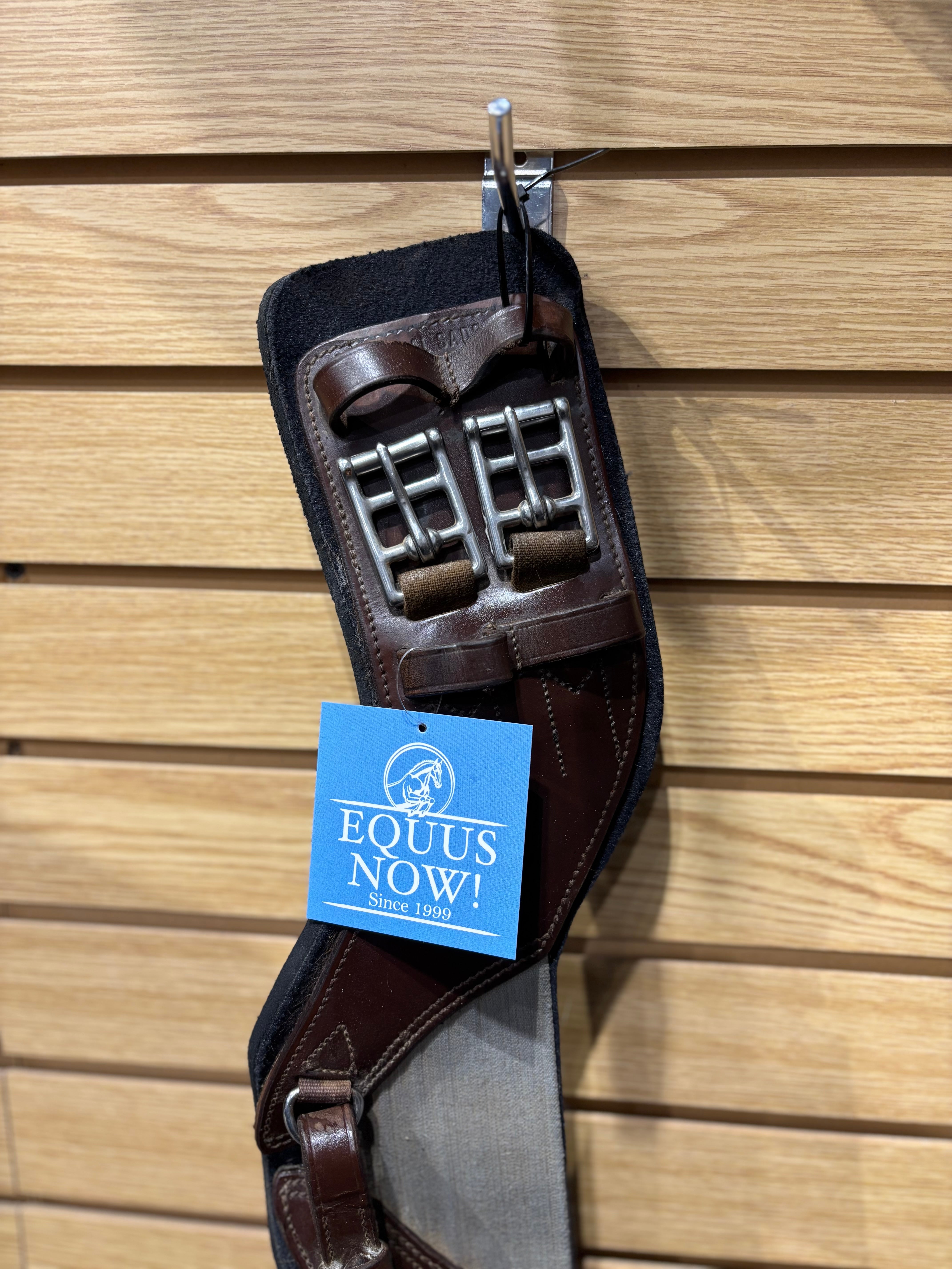 Used 20" Brown Total Saddle Fit Dressage Girth