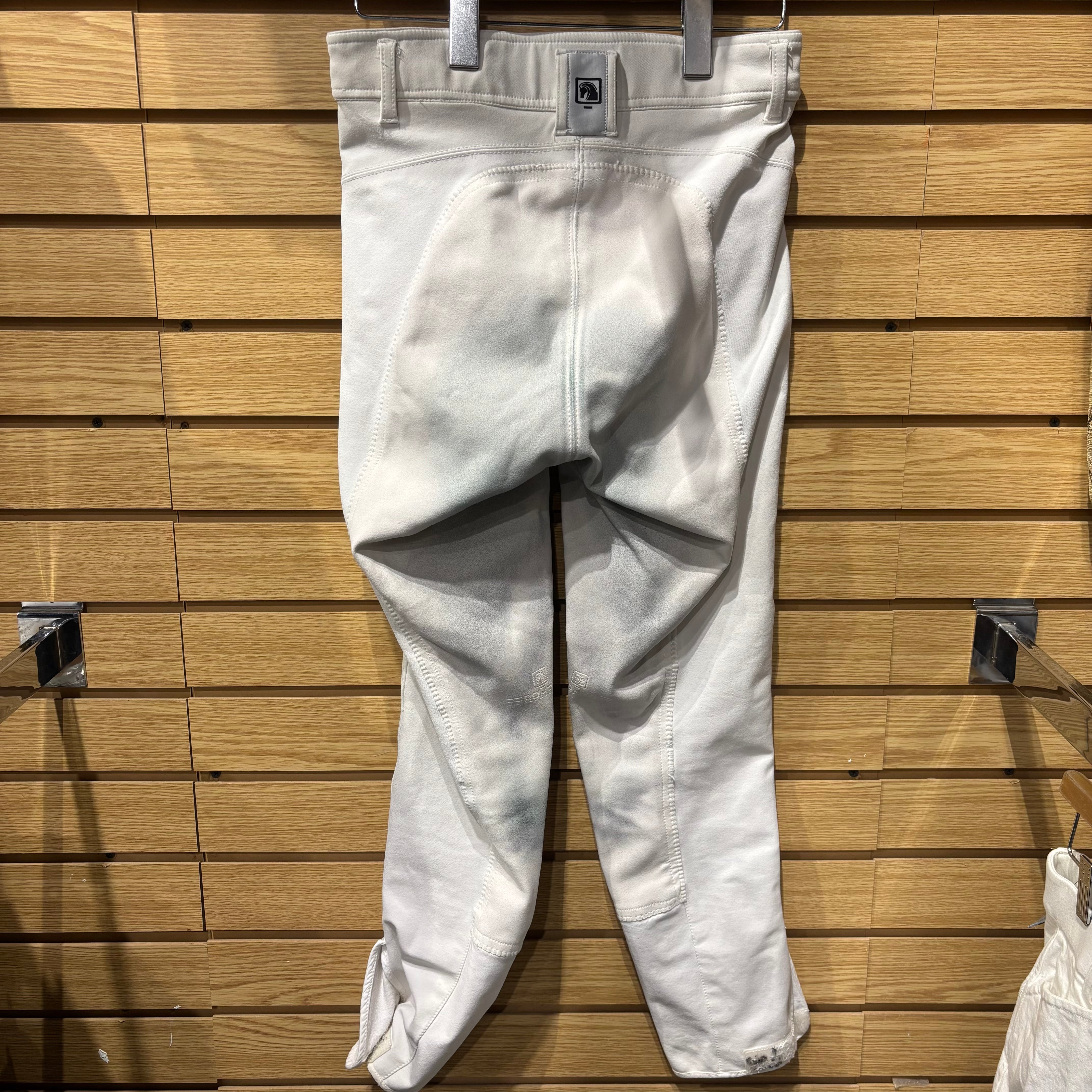 Used 26L White Romfh Full Seat Breeches