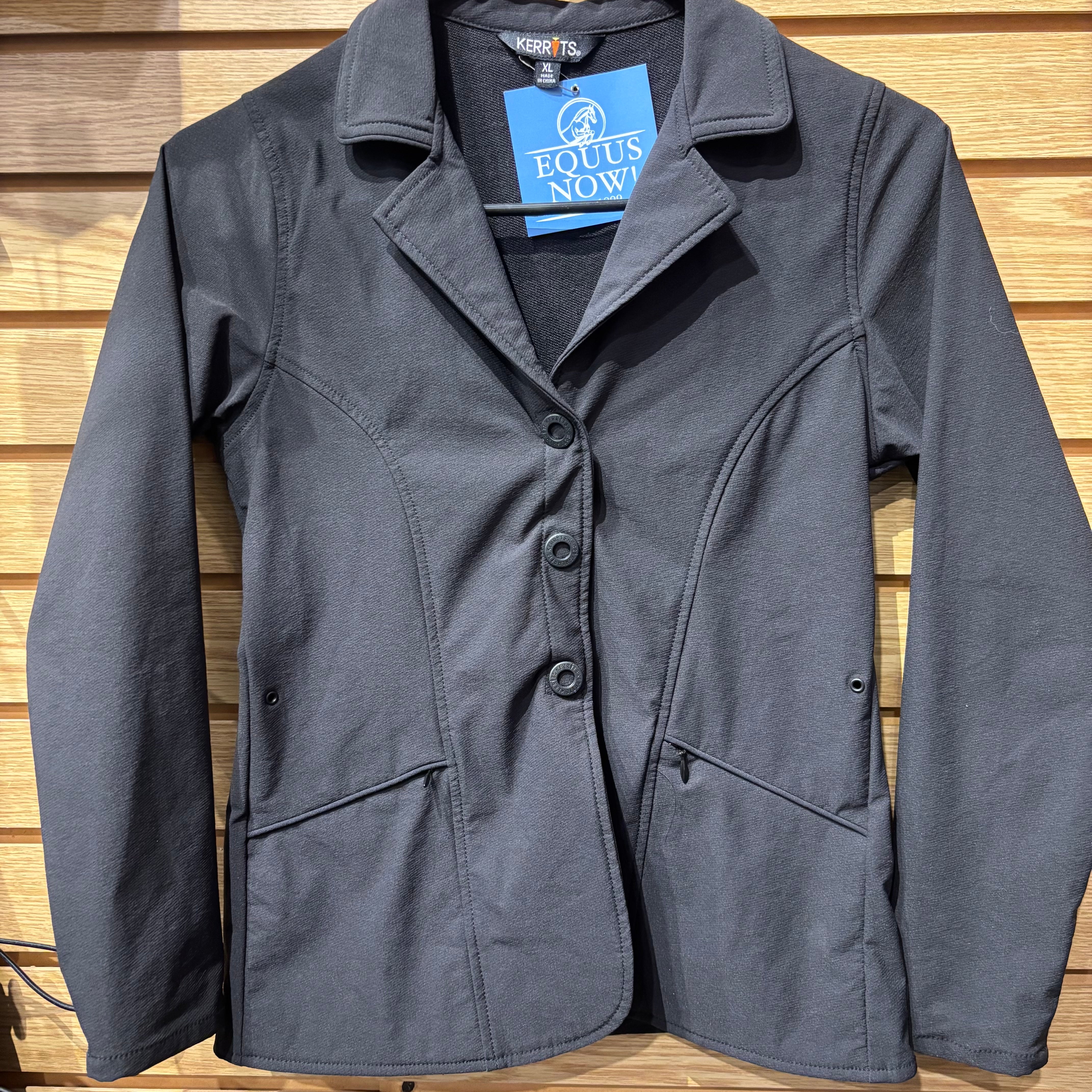 Used Youth X-Large Black Kerrits Show Coat