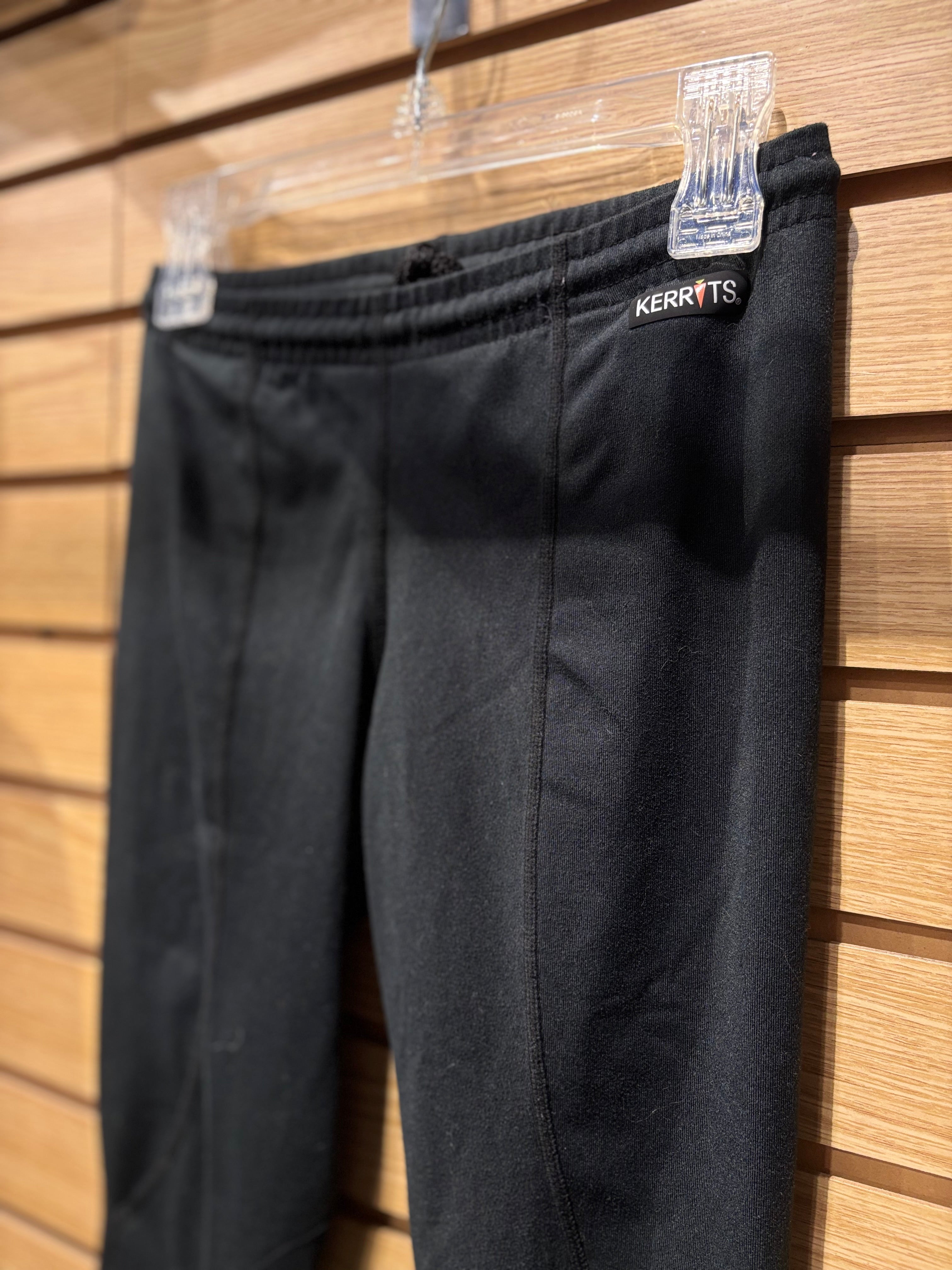 Used Youth Medium Black Kerrits Knee Patch Riding Tights
