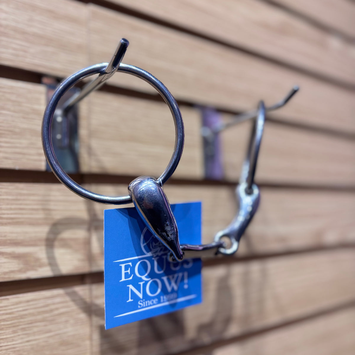 Used 5.25" Stubben Stainless Steel Double Jointed Loose Ring Snaffle