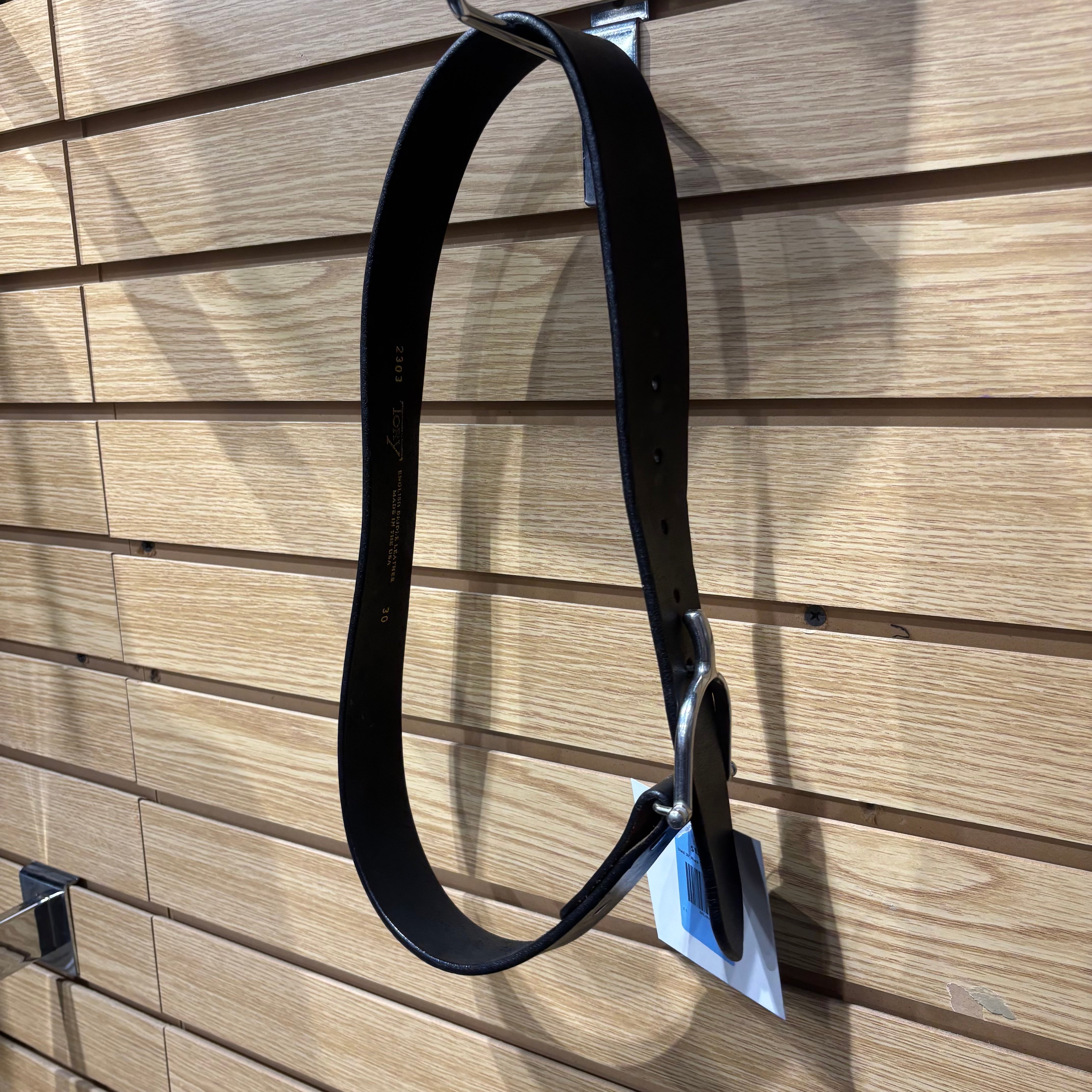 Used 30" Black Tory Leather Belt
