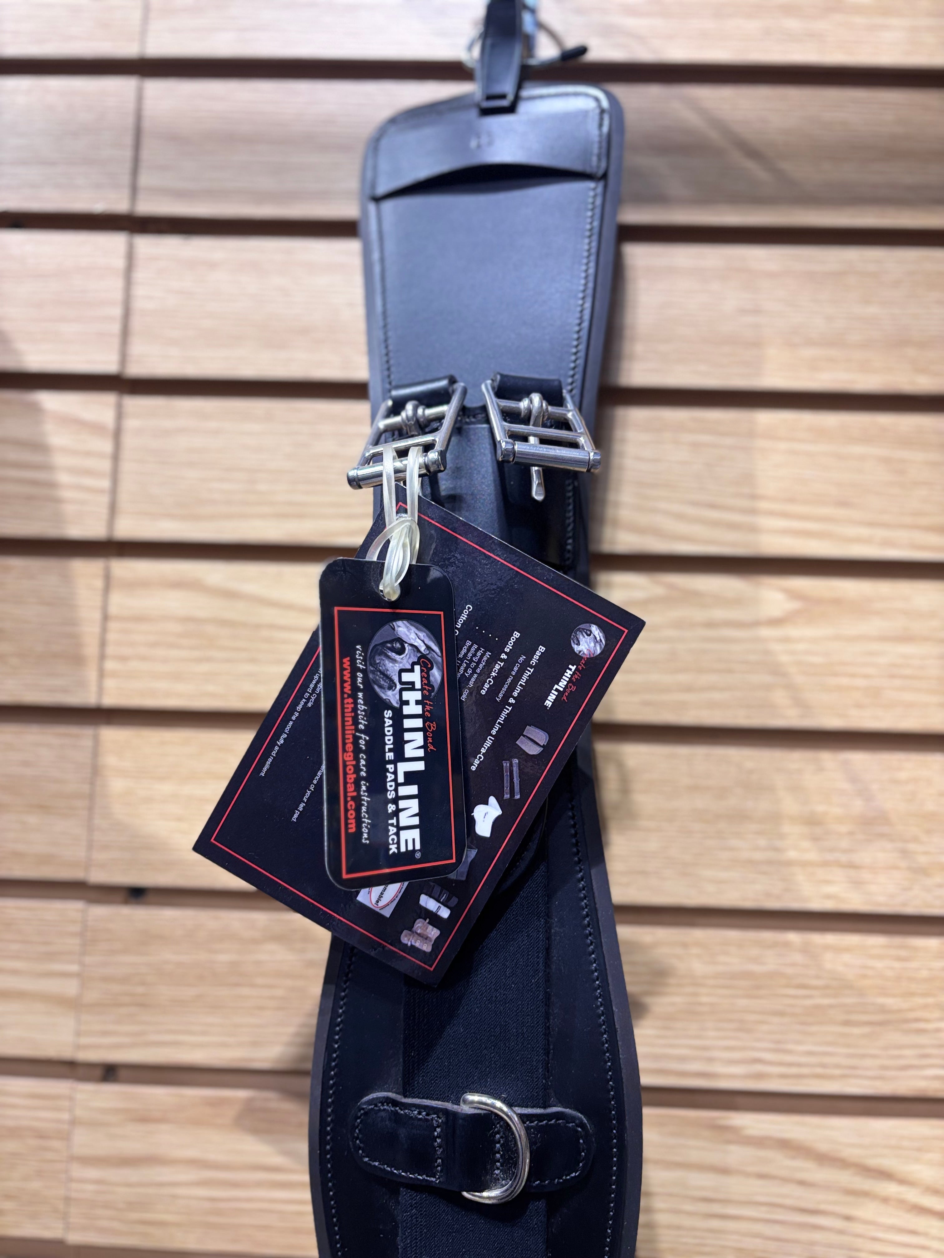 Used 26" Black Thinline Contour Dressage Girth