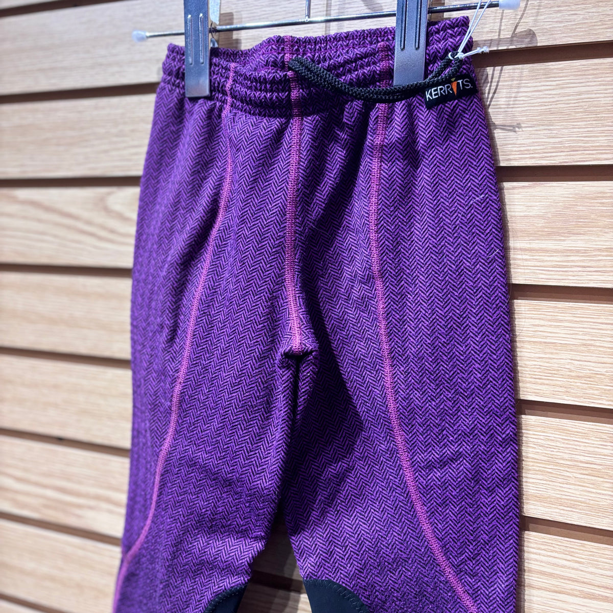 Used Kids Medium Pink Herringbone Kerrits Tights