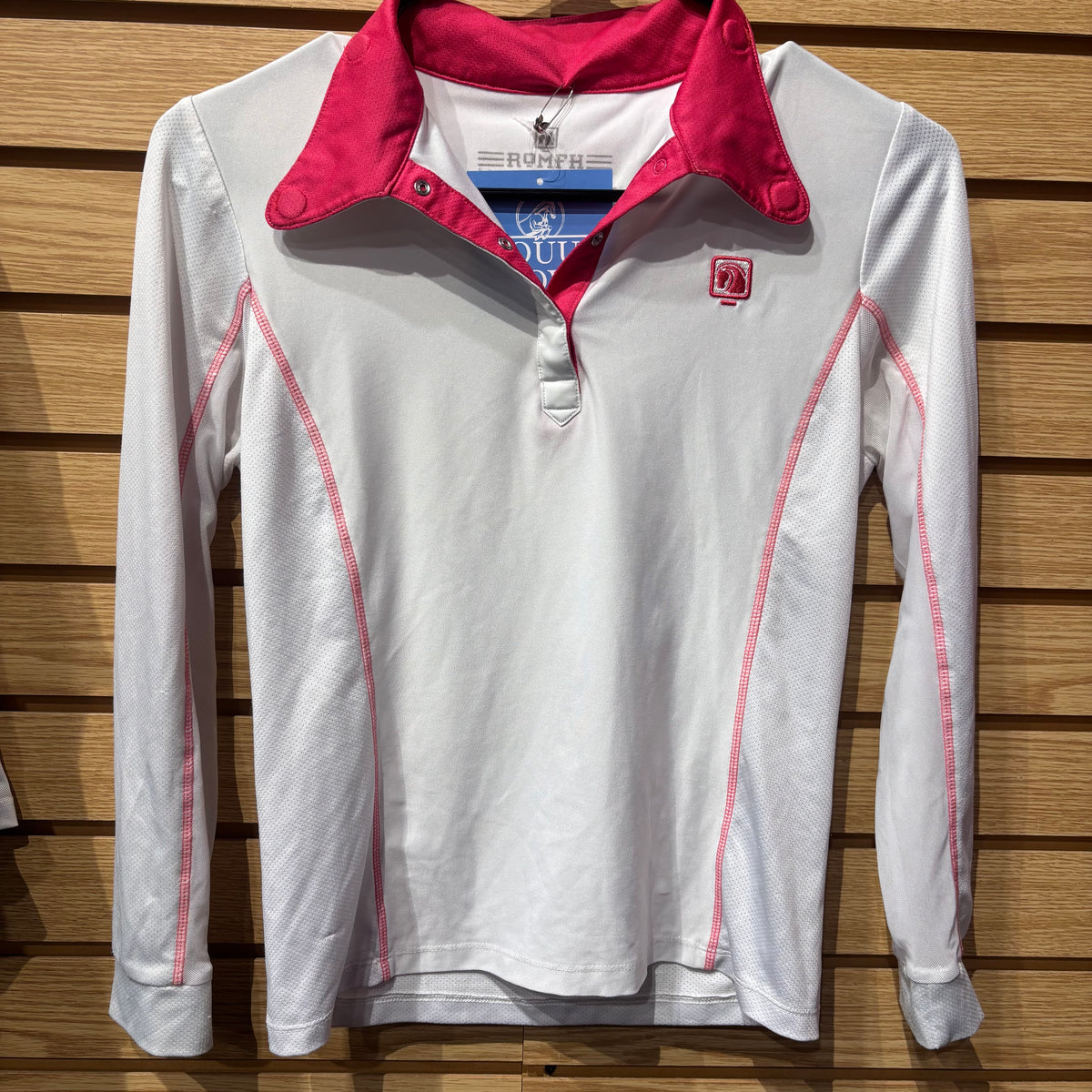 Used Youth Large White Romfh Show Shirt