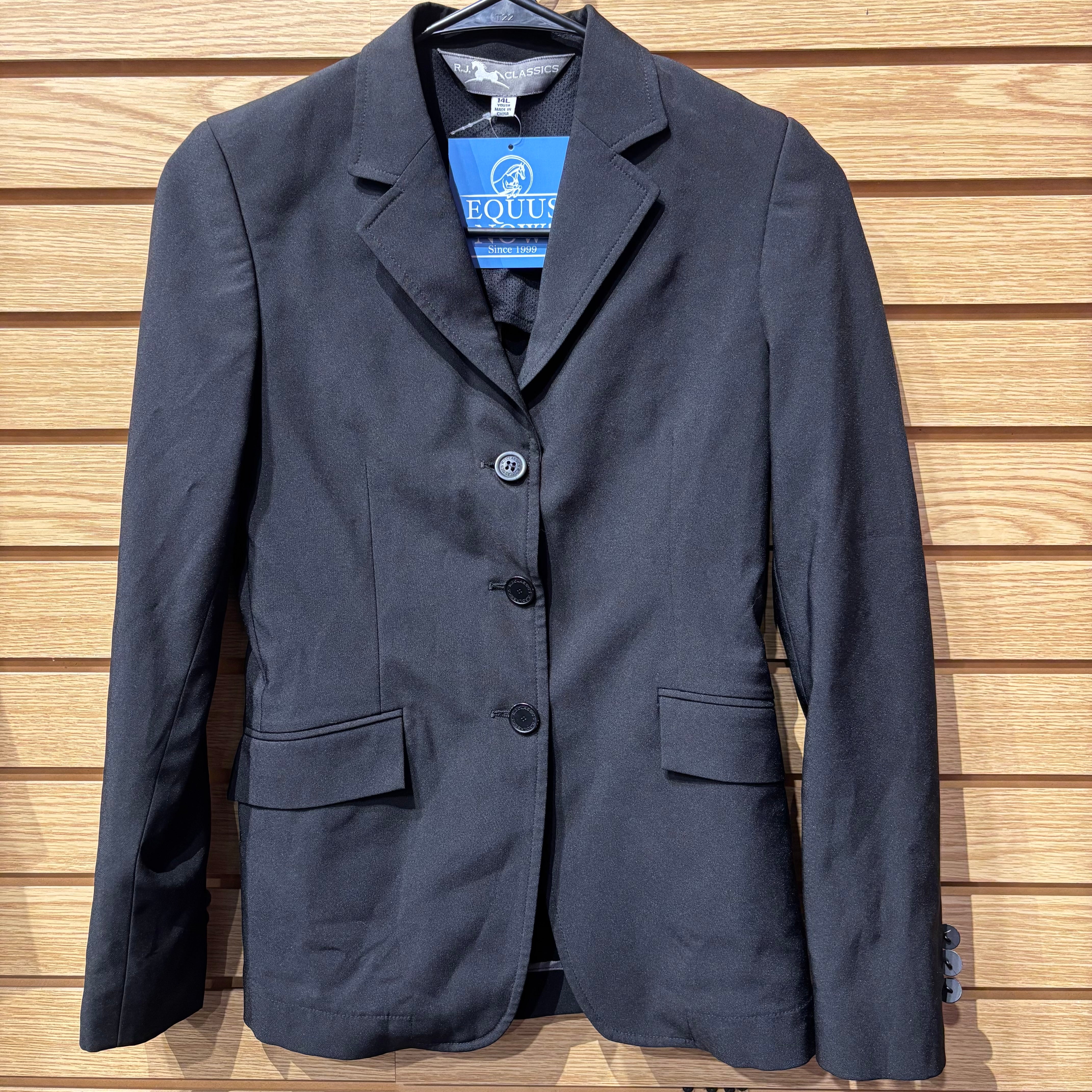 Used Youth 14L Black RJ Classics Grey Label Show Coat