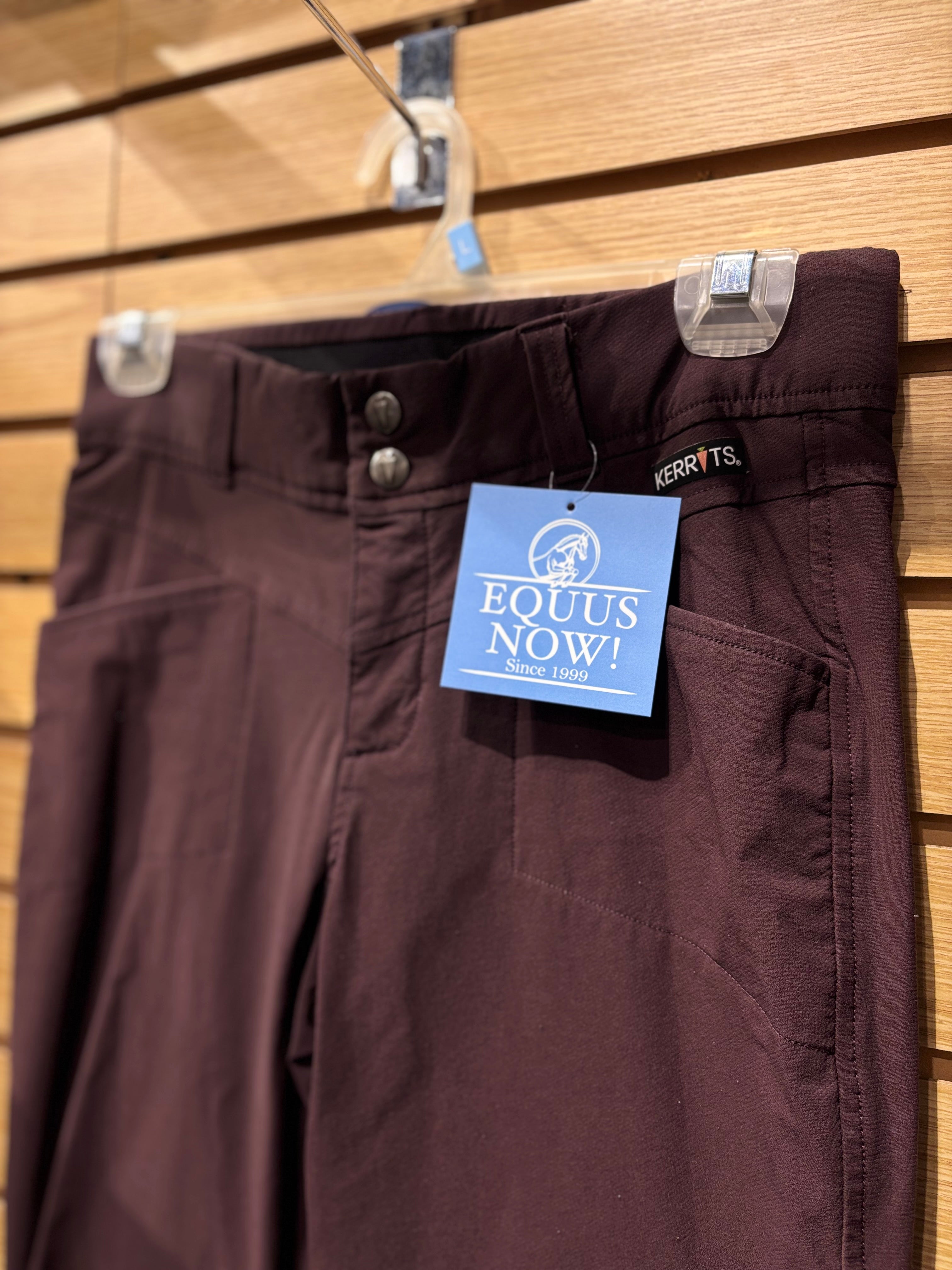 Used Small Plum Kerrits Knee Patch Breeches