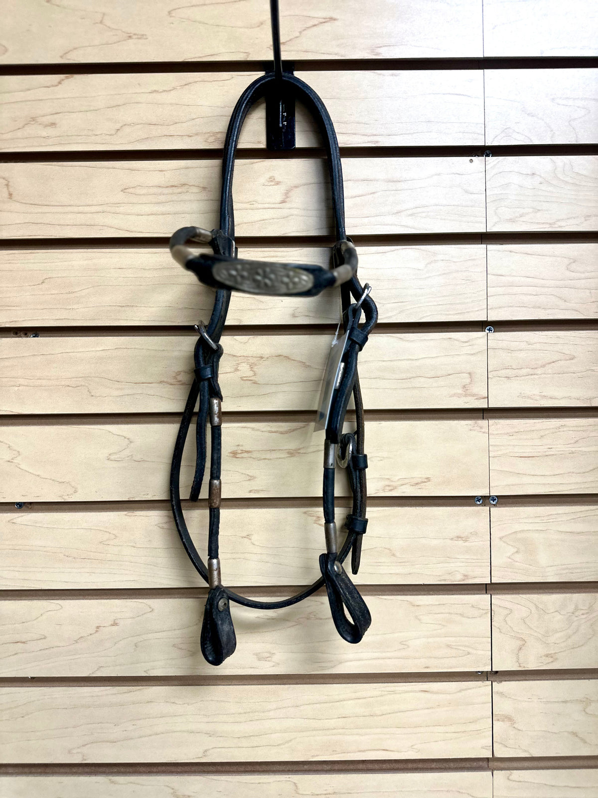 Used Full Black Western Headstall