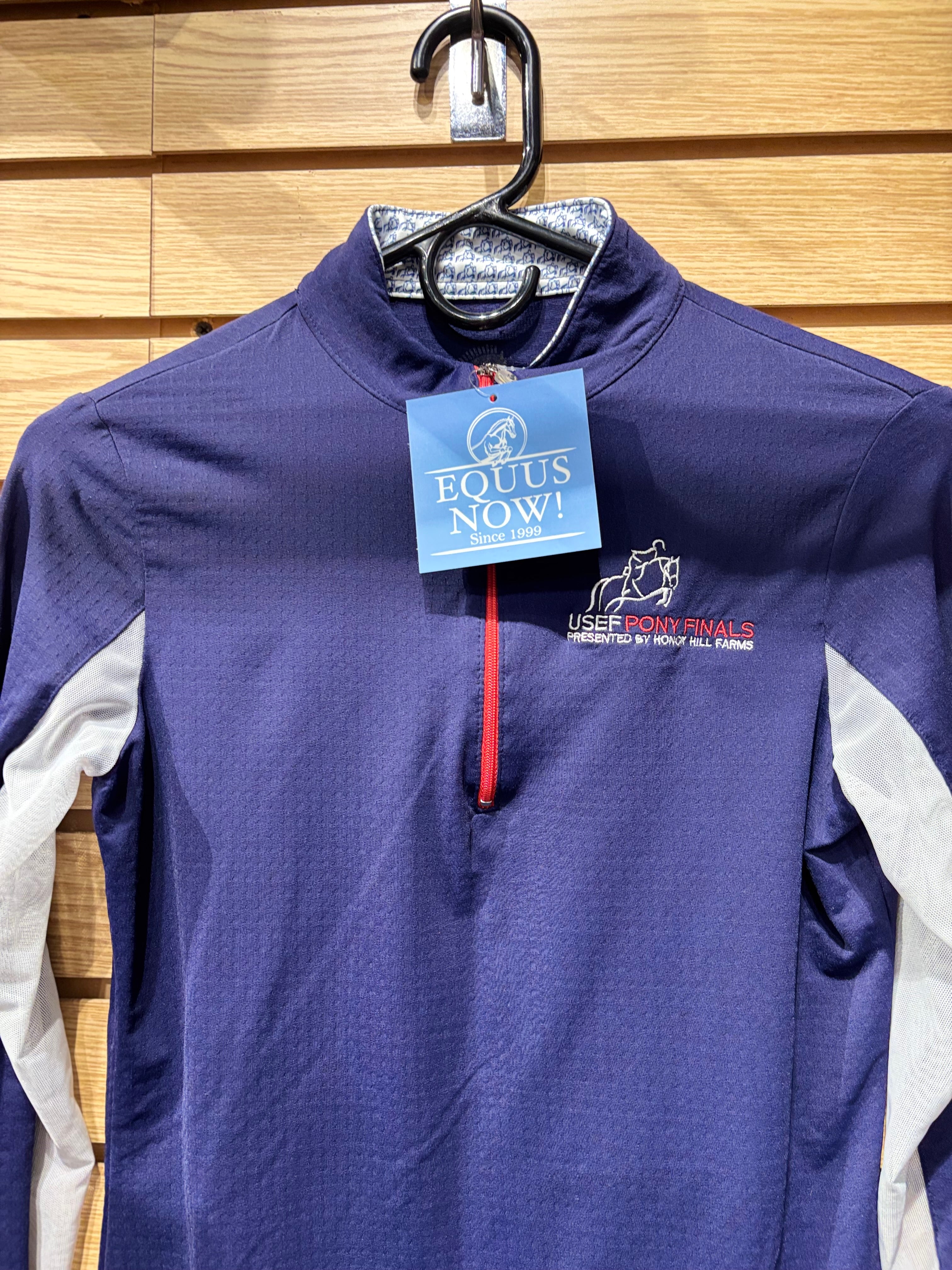 Used Small Navy/Red EIS Pony Finals Sun Shirt