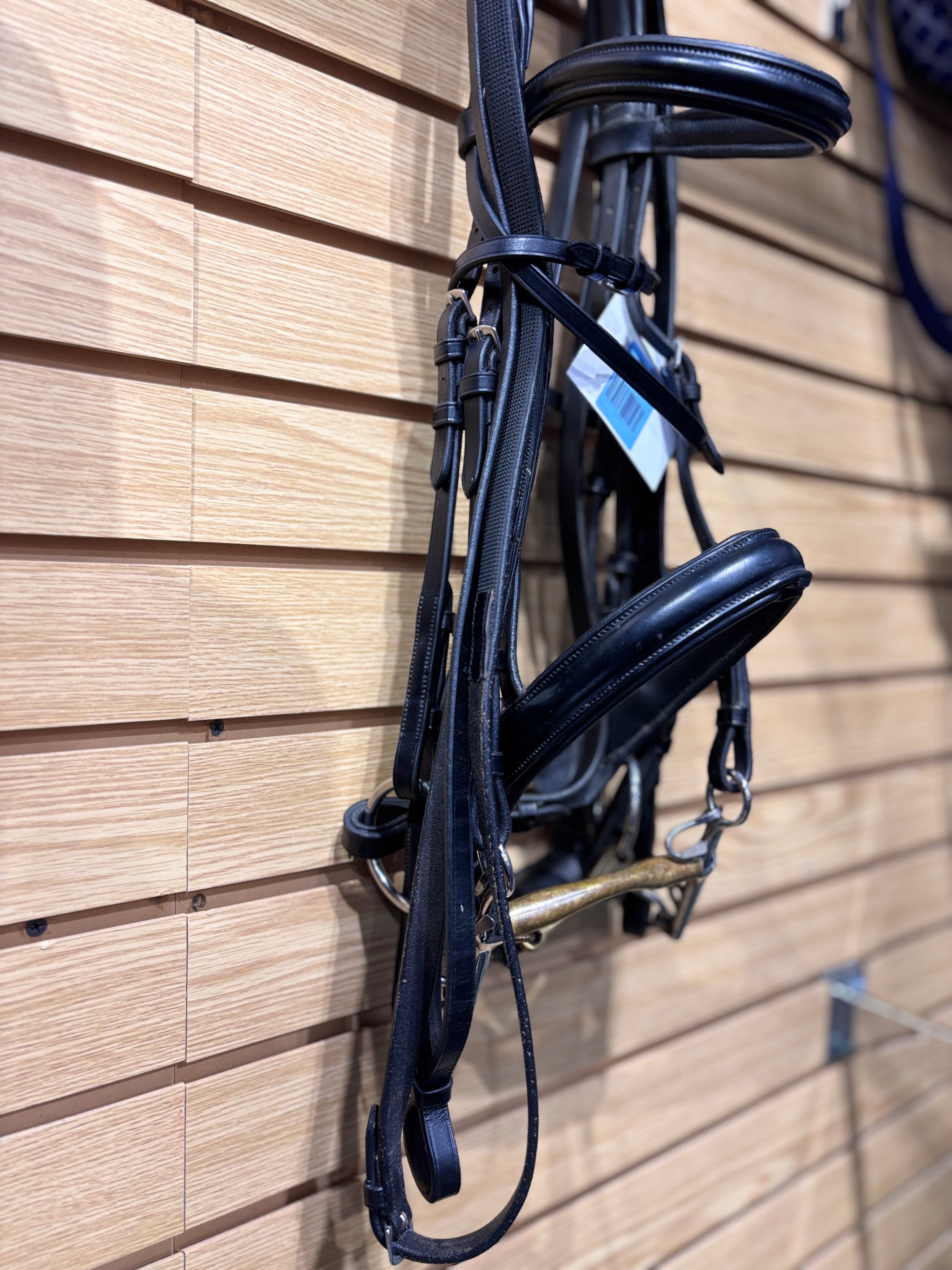 Used Cob Black Joseph Sterling Double Bridle with HS Weymouth and Snaffle