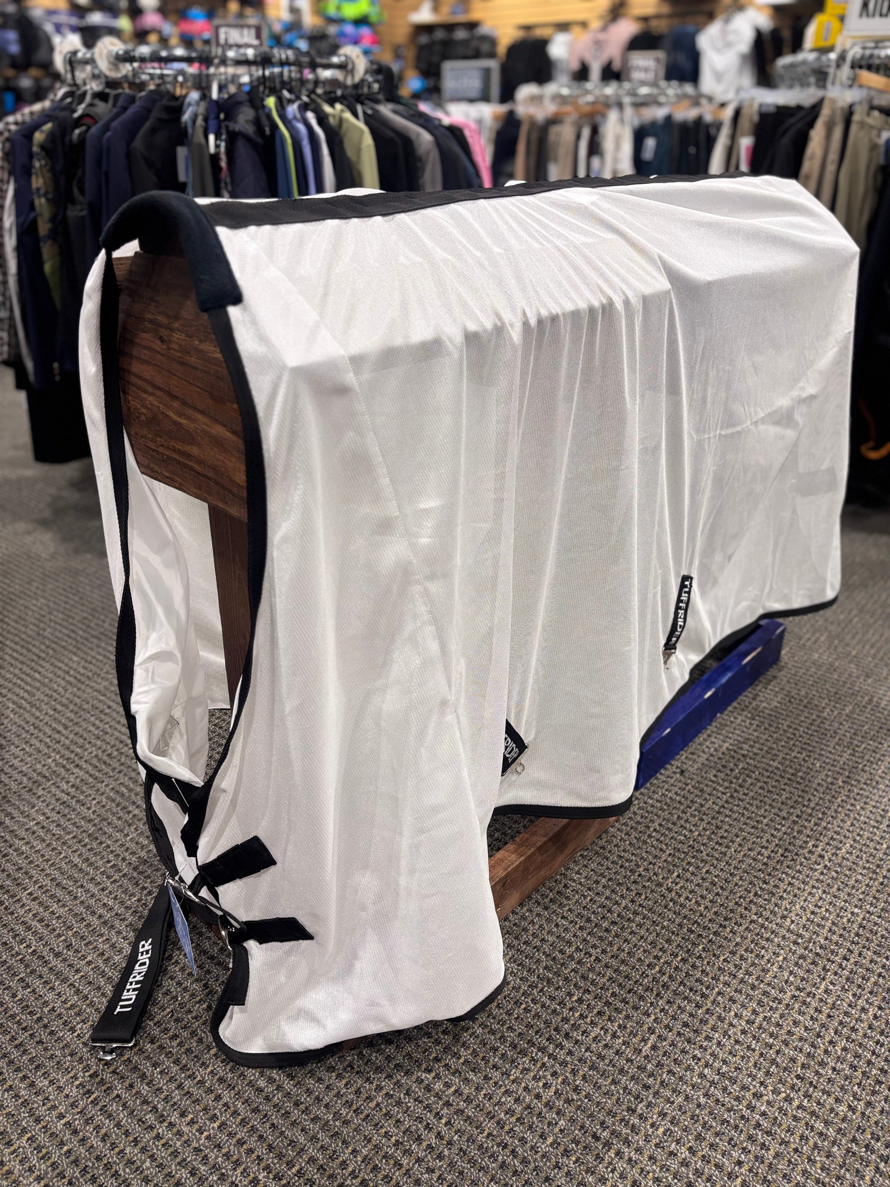 Used 78" White Tuffrider Comfy Mesh Fly Sheet
