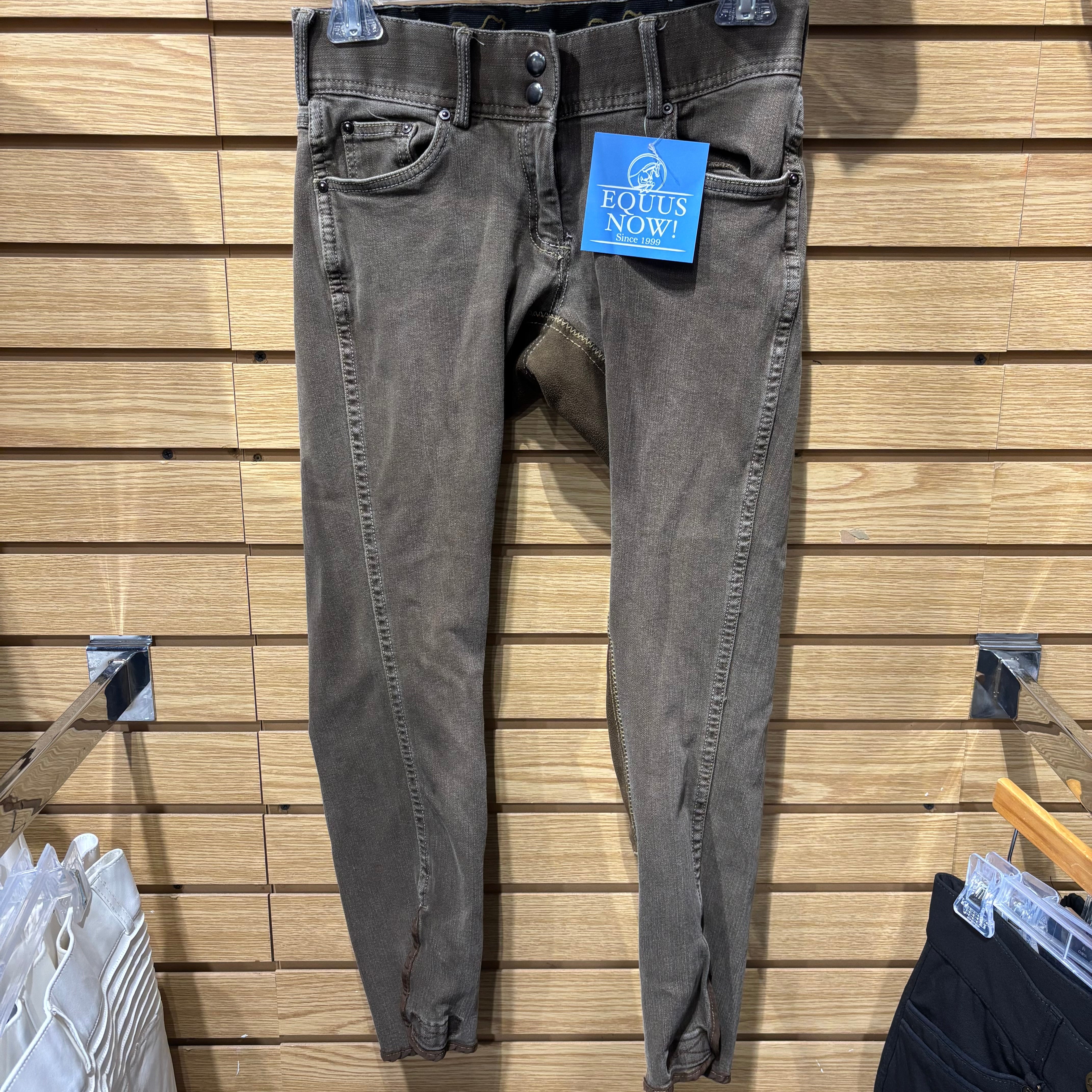 Used 26 Goode Rider Brown/Denim Full Seat Breeches