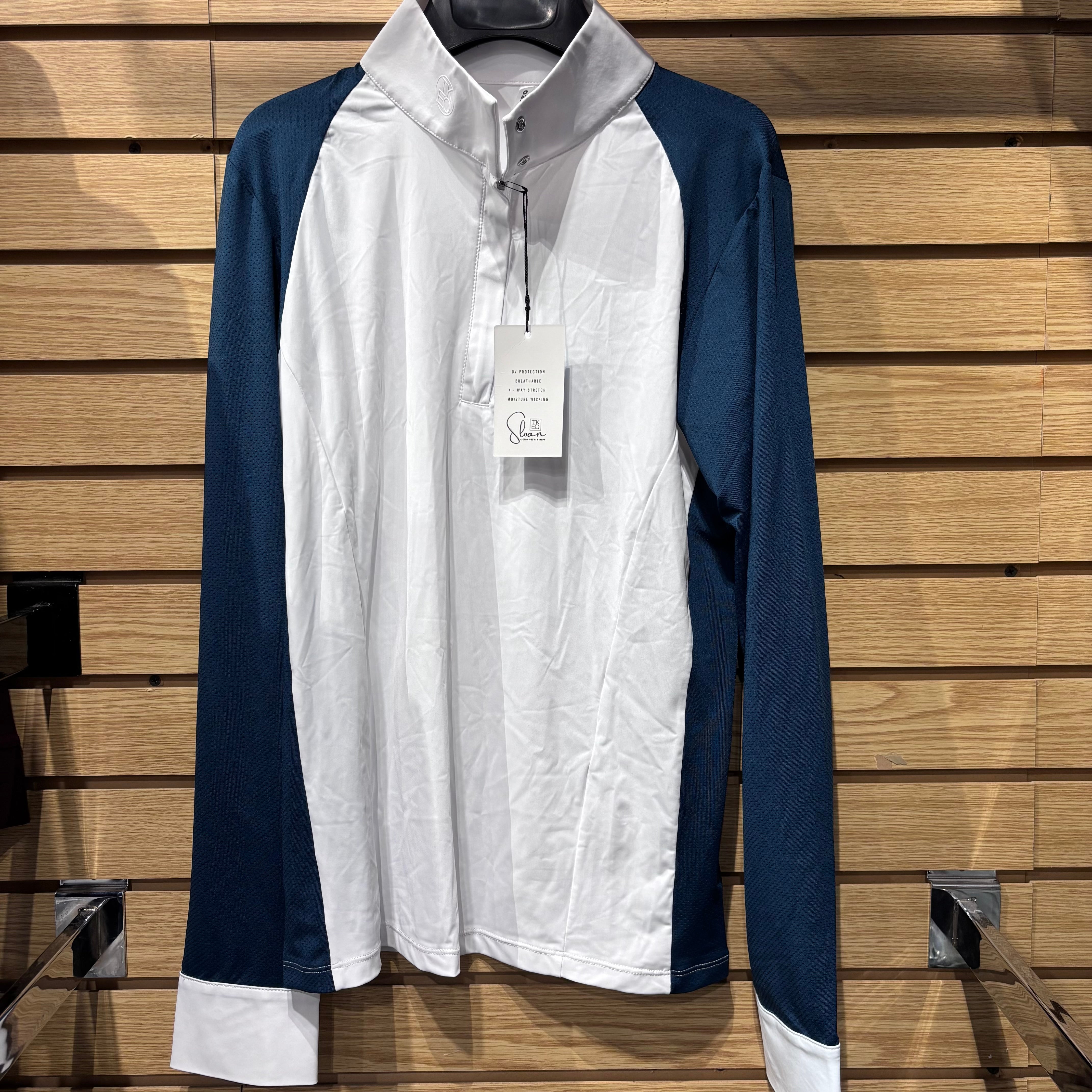 Used TEKEQ Sloan Large White/Navy Show Shirt