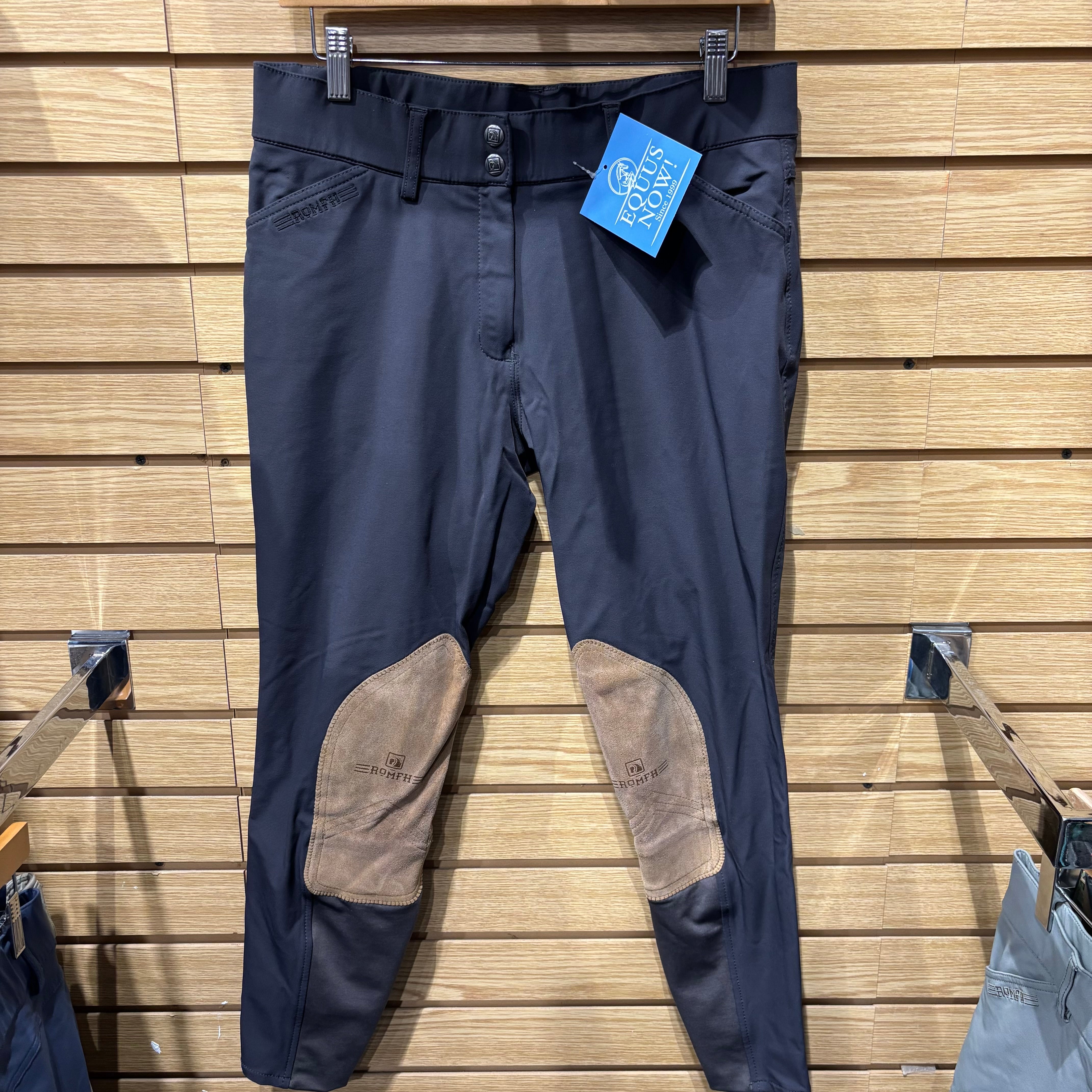 Used Romfh 30R Dark Grey Knee Patch Breeches